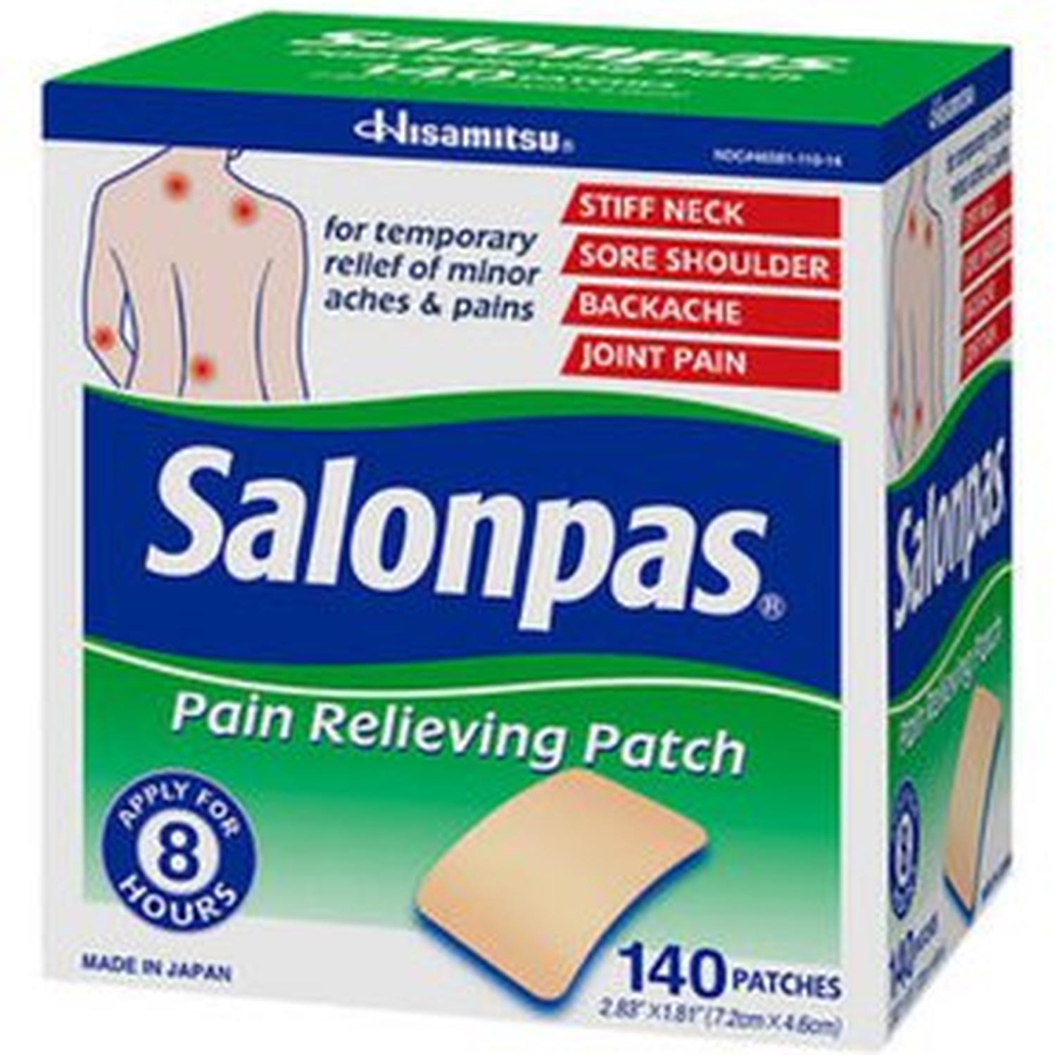PARCHES ANALGÉSICO SALONPAS - 140 PARCHES - 1