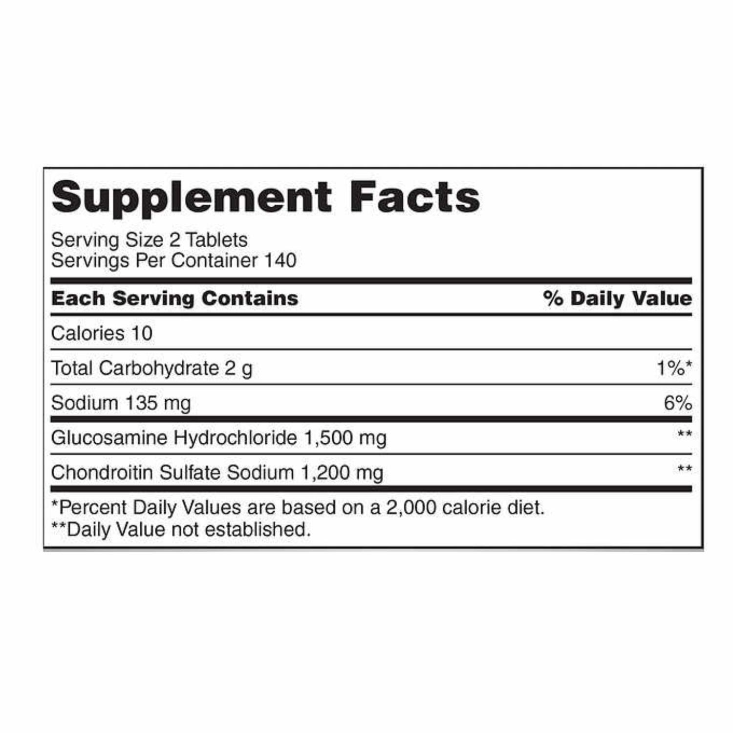 GLUCOSAMINA 1500MG CON CONDOINTRINA 1200MG KIRKLAND SIGNATURE 280 TAB - 5