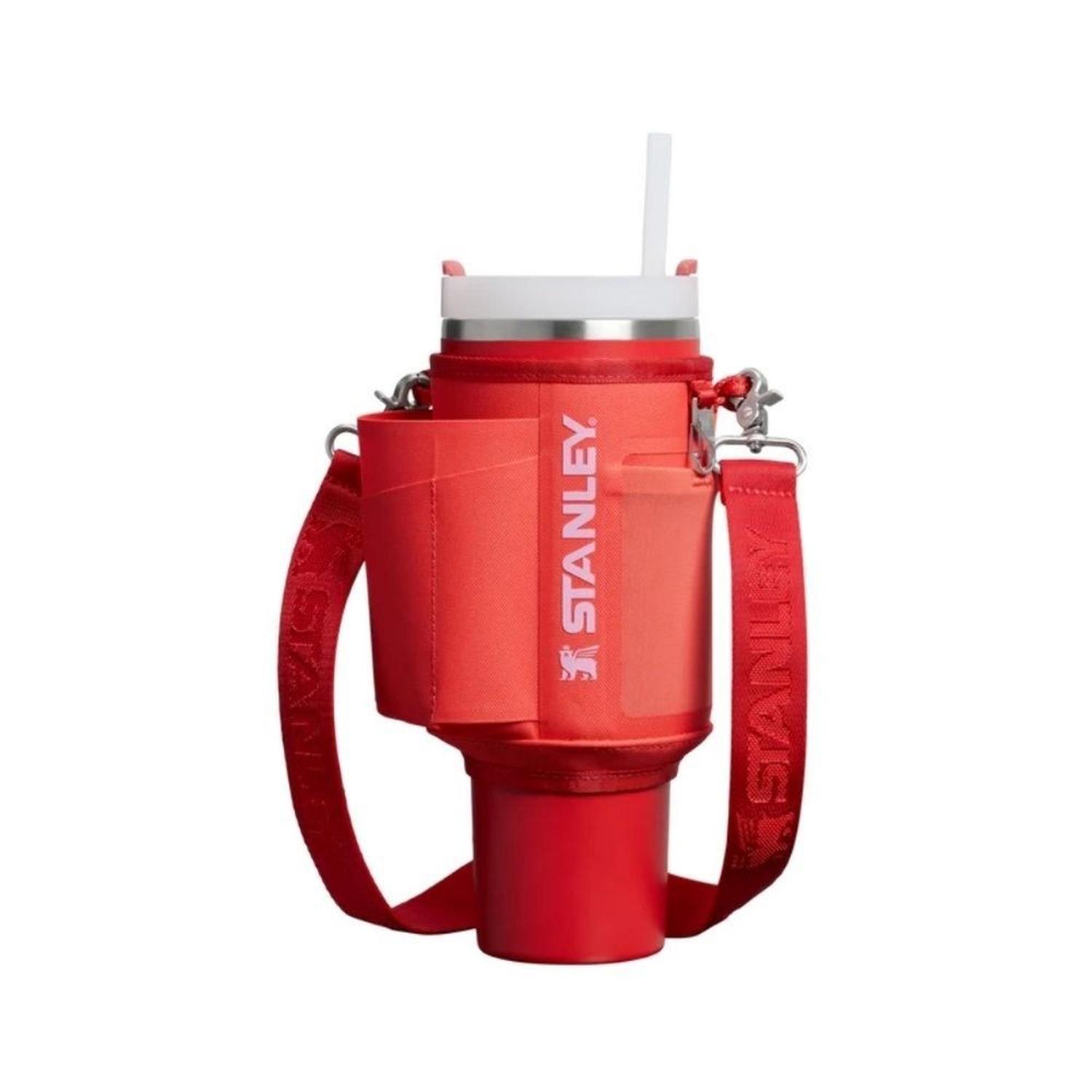 HOLDER O PORTA VASOS DE 30 OZ STANLEY ALL DAY QUENCHER CARRY ALL - HOT CORAL - 1