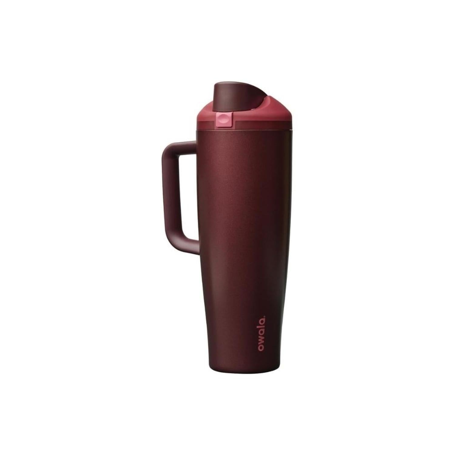 BOTELLA DE ACERO INOXIDABLE OWALA FREESIP 40 OZ - CEREZA NEGRA - 1