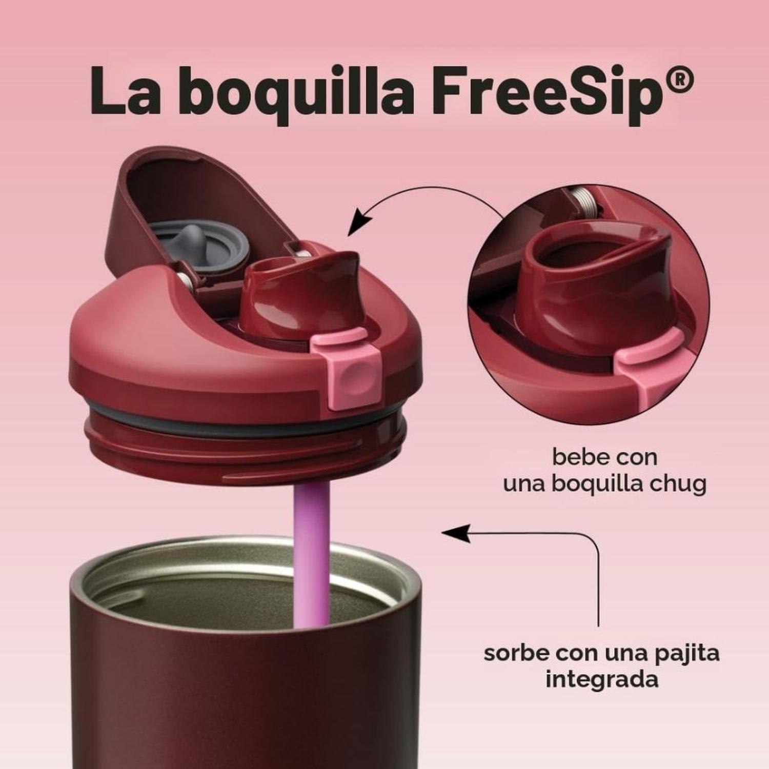 BOTELLA DE ACERO INOXIDABLE OWALA FREESIP 40 OZ - CEREZA NEGRA - 3