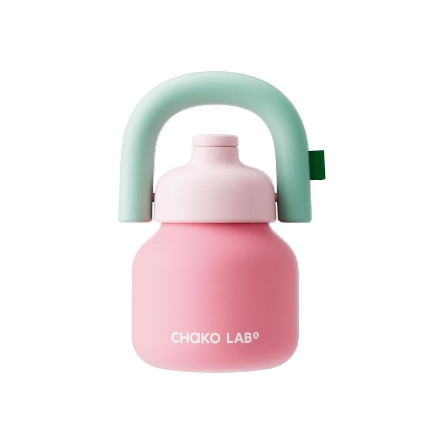 BOTELLA DE AGUA CHAKO LAB CON PAJITA Y ASA 33 OZ - ROSA - 1
