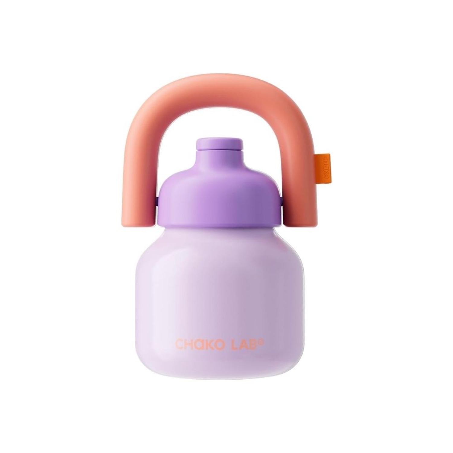 BOTELLA DE AGUA CHAKO LAB CON PAJITA Y ASA 33 OZ - PURPLE - 1