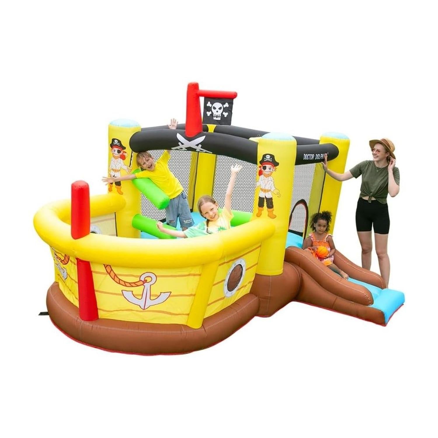 INFLABLE DE BARCO PIRATA SOPLADOR 450W - 1