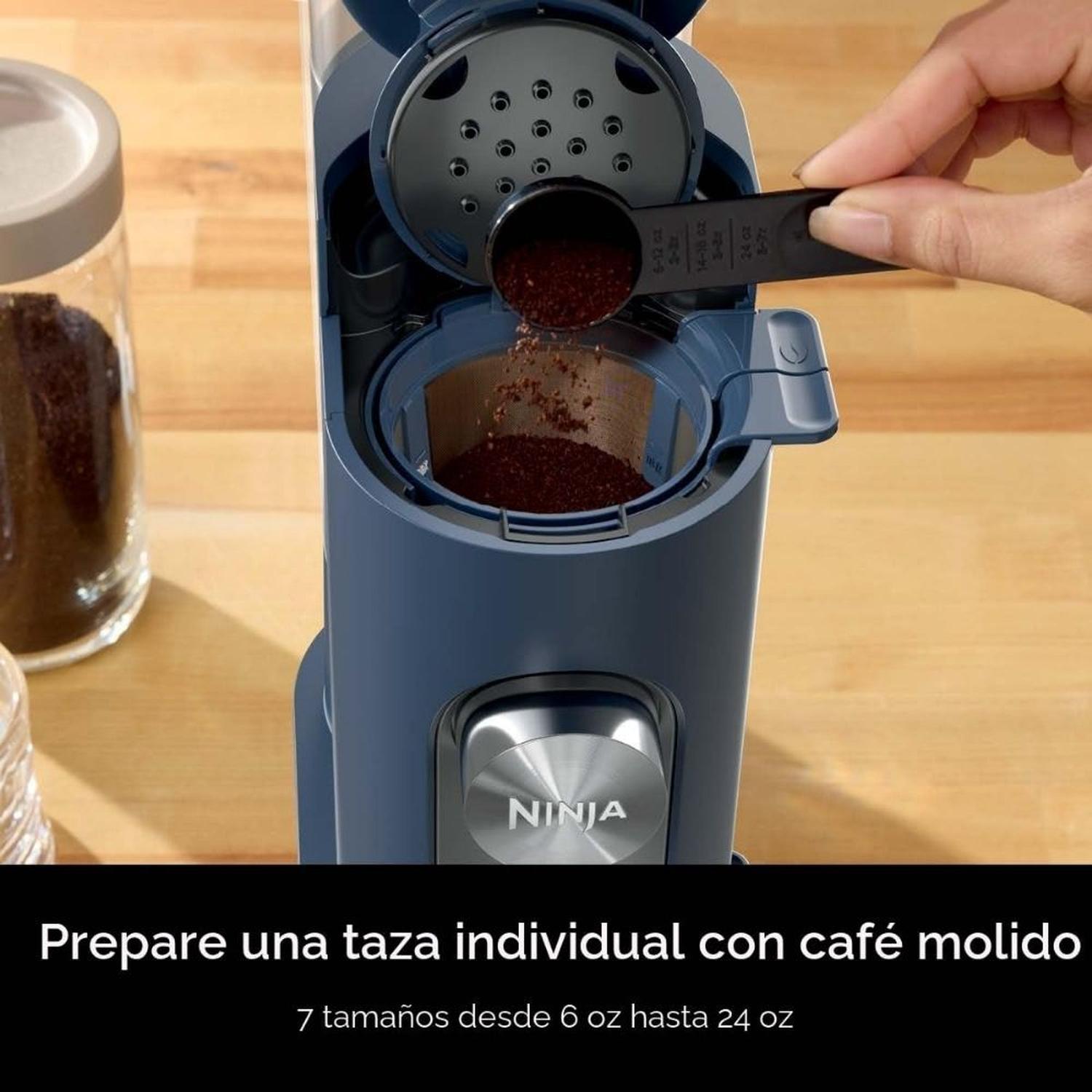 CAFETERA DE UNA SOLA PORCIÓN NINJA PODS Y CAFÉ MOLIDO - NAVY - 3