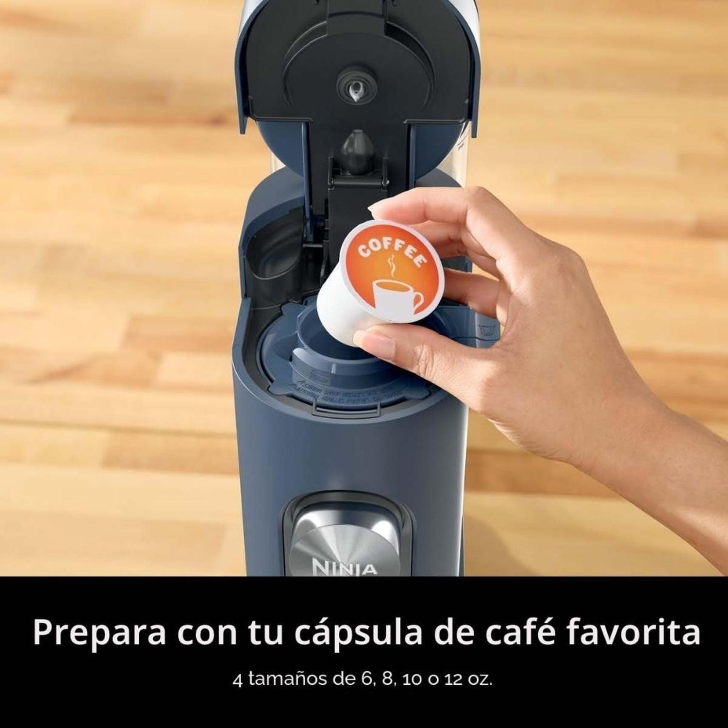 CAFETERA DE UNA SOLA PORCIÓN NINJA PODS Y CAFÉ MOLIDO - NAVY - 4