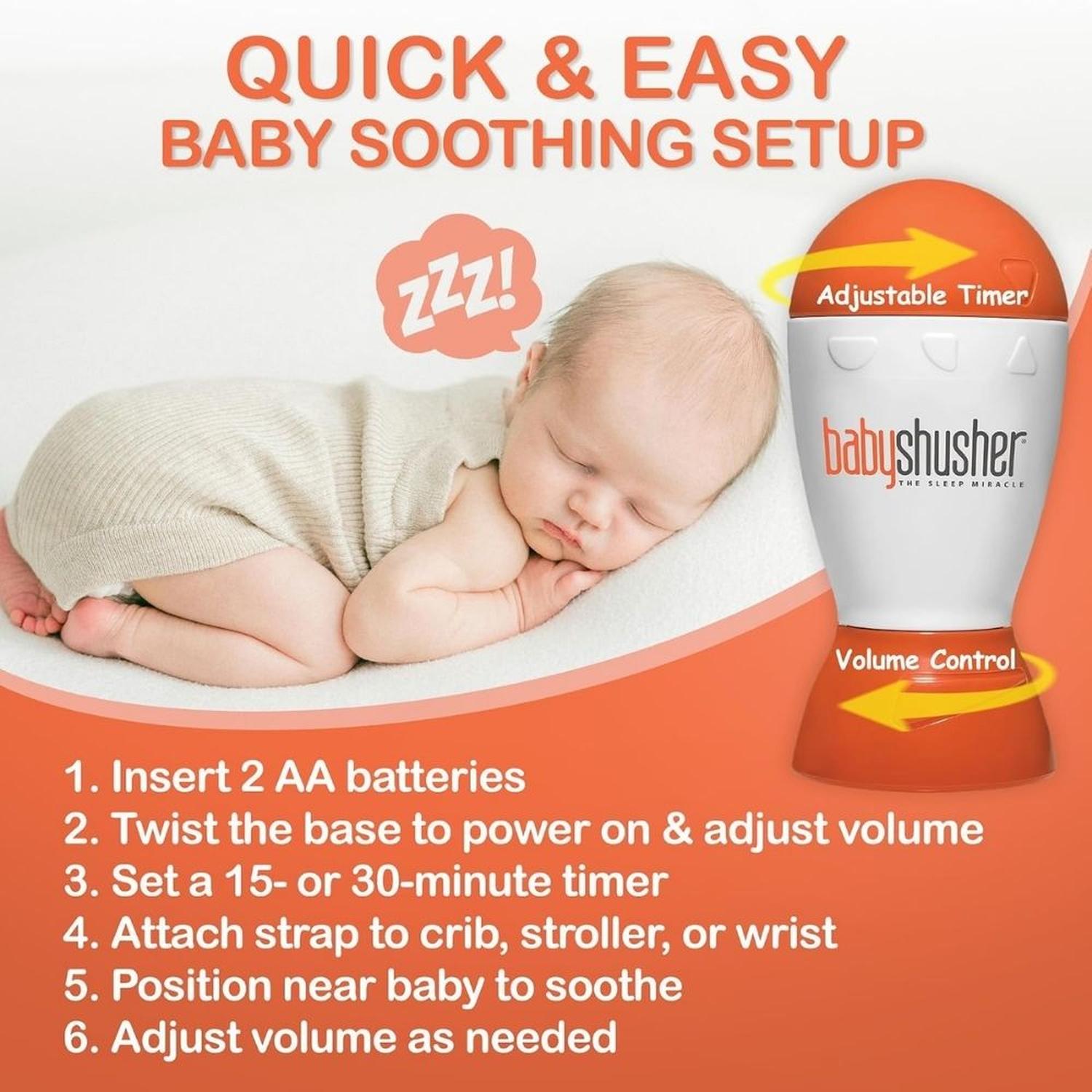 MÁQUINA DE SONIDO PORTÁTIL BABY SHUSHER SONIDO 'SHH!' - 5