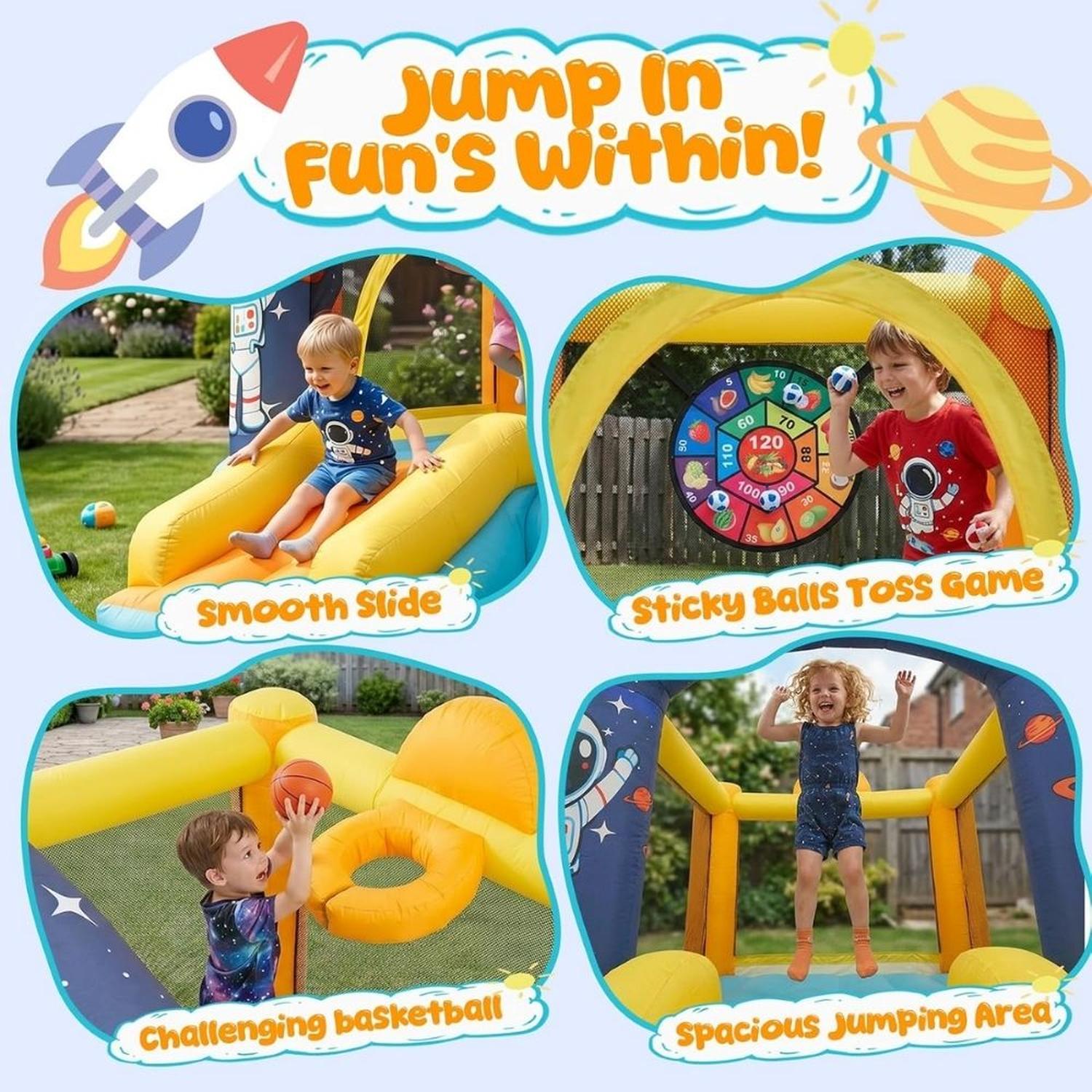 CASA INFLABLE PARA NIÑOS DE 3 A 6 AÑOS - SPACE - 3