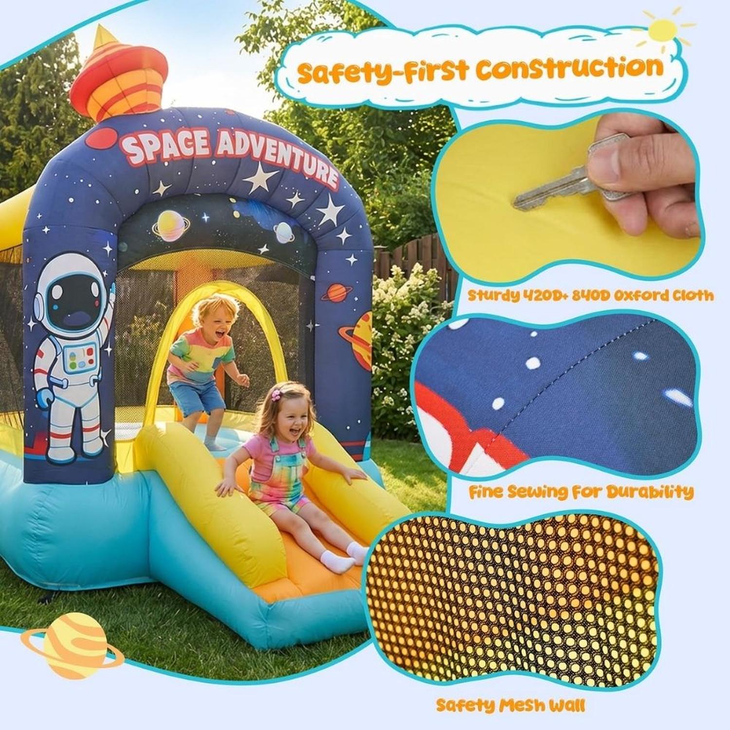 CASA INFLABLE PARA NIÑOS DE 3 A 6 AÑOS - SPACE - 4