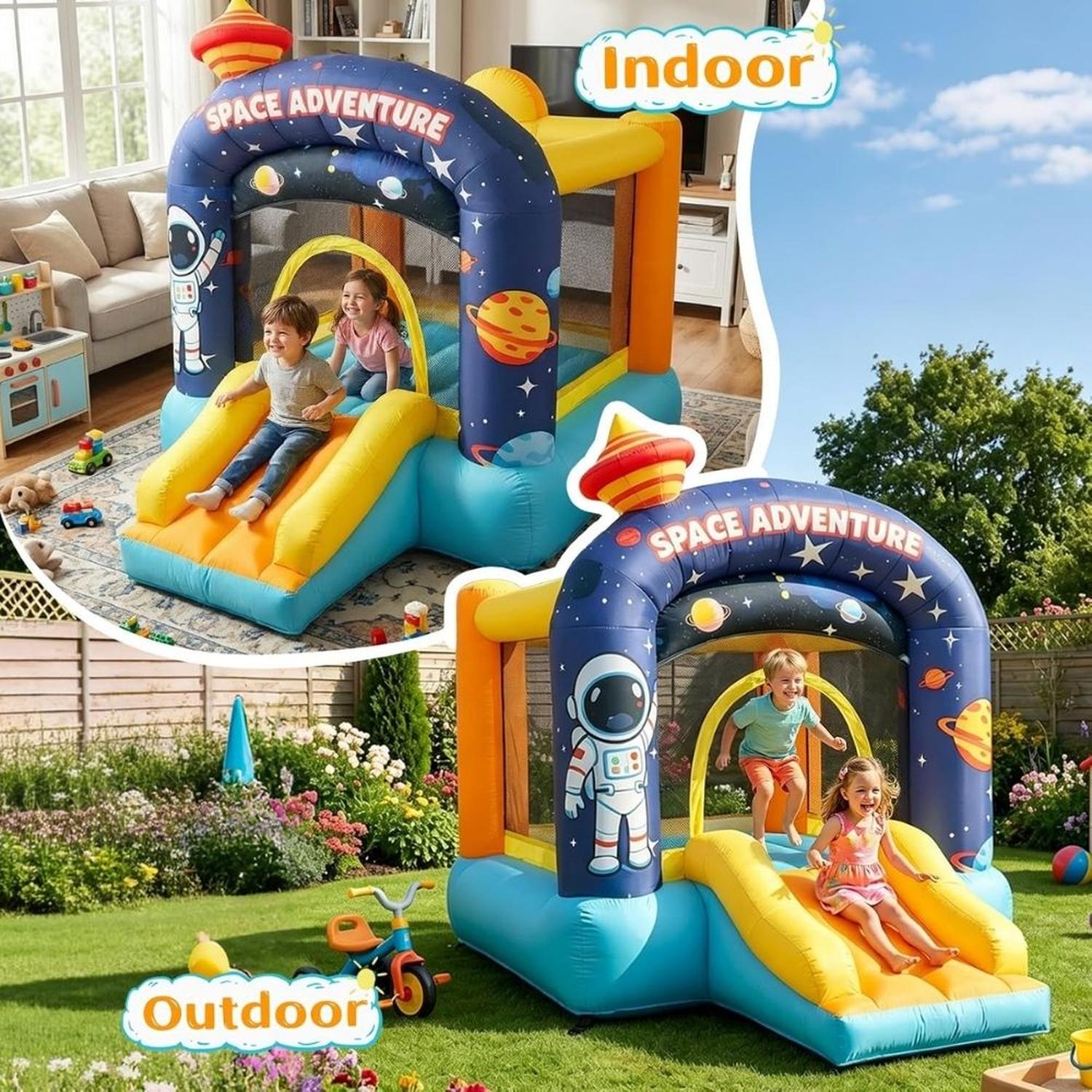 CASA INFLABLE PARA NIÑOS DE 3 A 6 AÑOS - SPACE - 5
