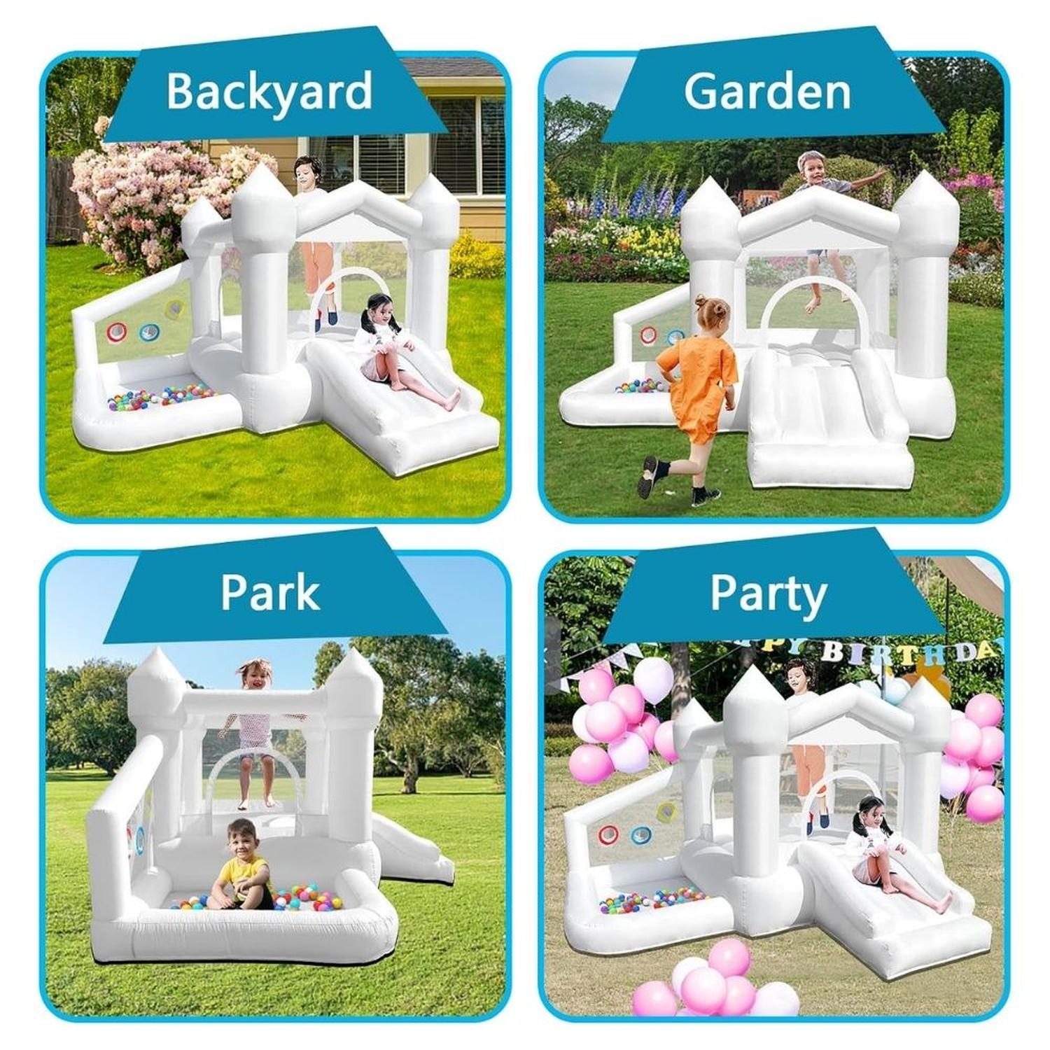 CASTILLO INFLABLE CON POZO DE PELOTAS PARA NIÑOS DE 3 A 6 AÑOS - 3