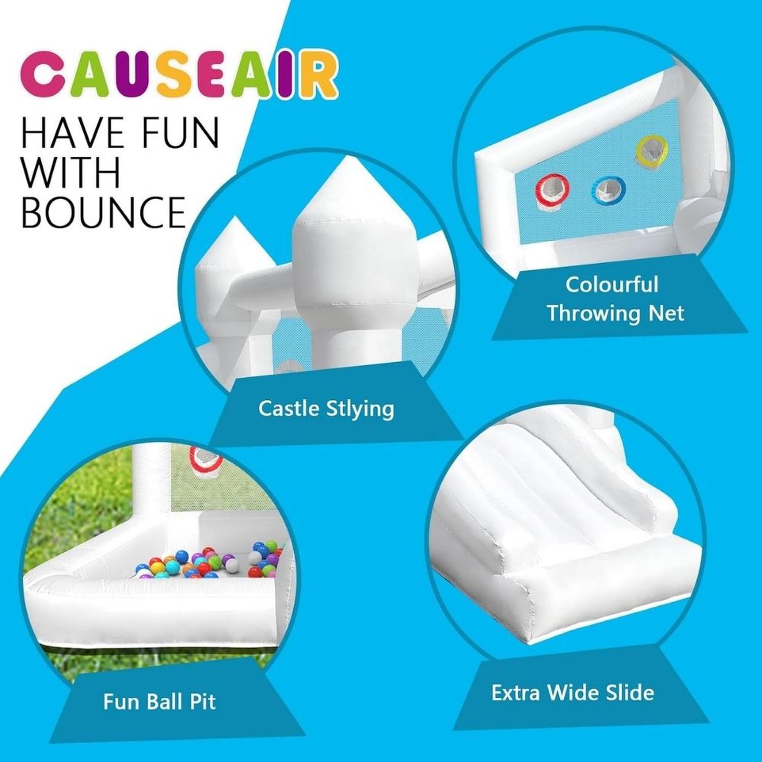 CASTILLO INFLABLE CON POZO DE PELOTAS PARA NIÑOS DE 3 A 6 AÑOS - 4