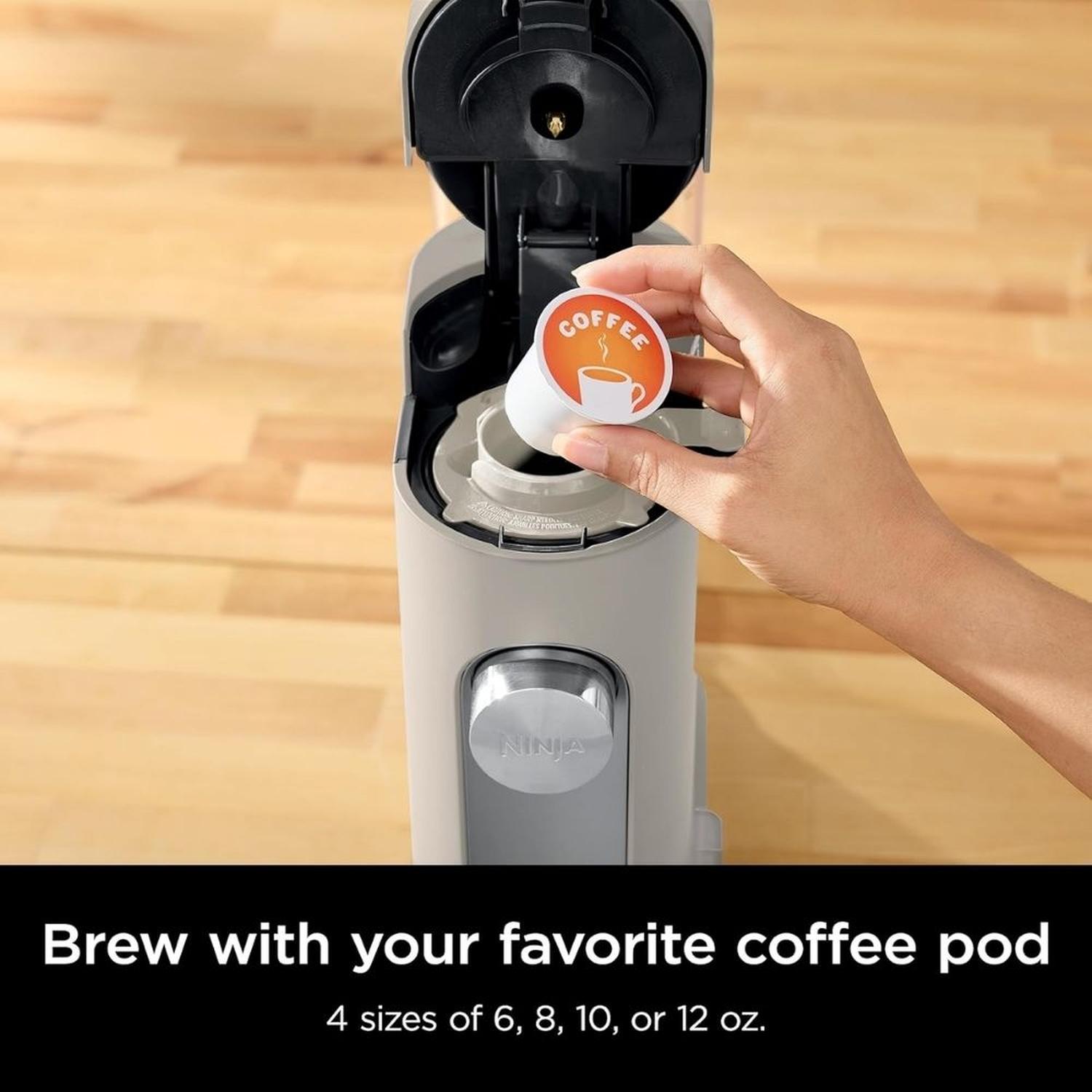CAFETERA DE UNA SOLA PORCIÓN NINJA PODS Y CAFÉ MOLIDO - STONE - 5