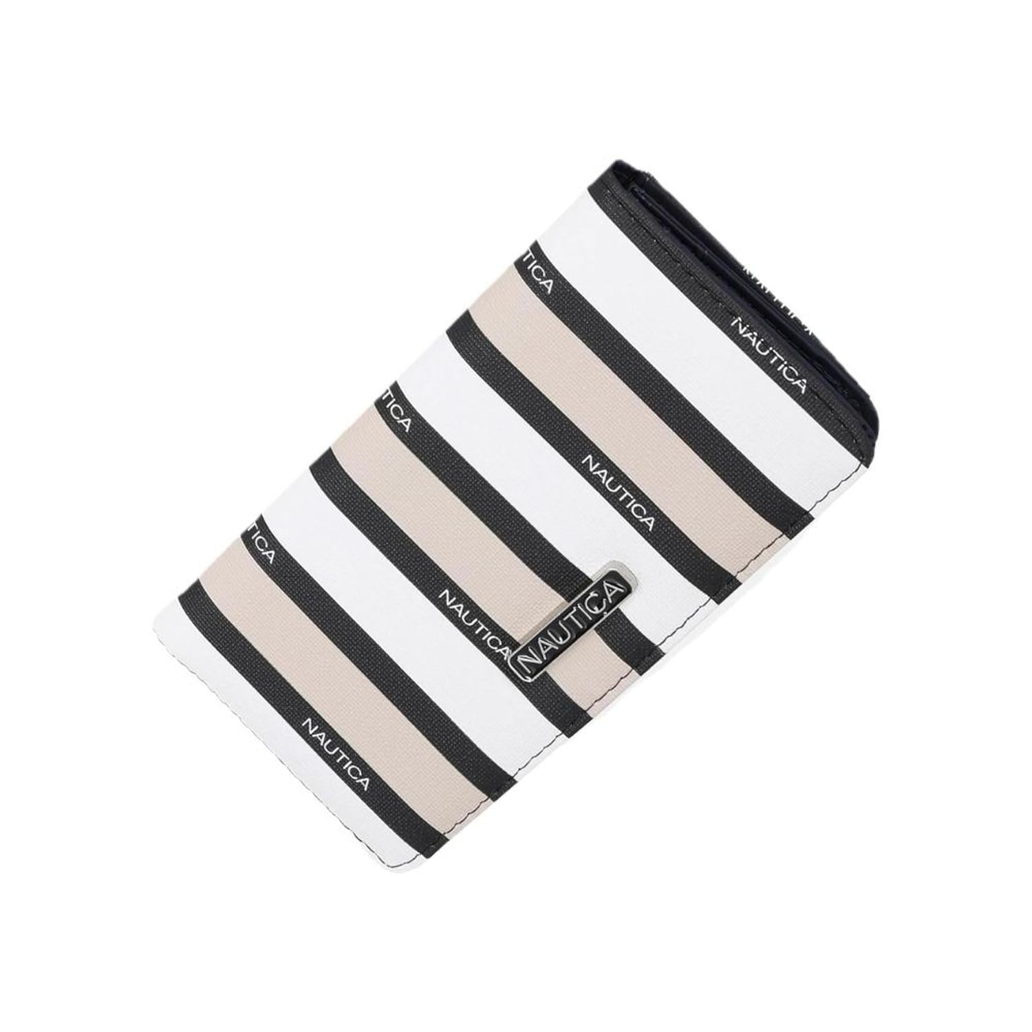 BILLETERA MUJER NAUTICA SLIM SEASIDE STRIPES - BEIGE - 1
