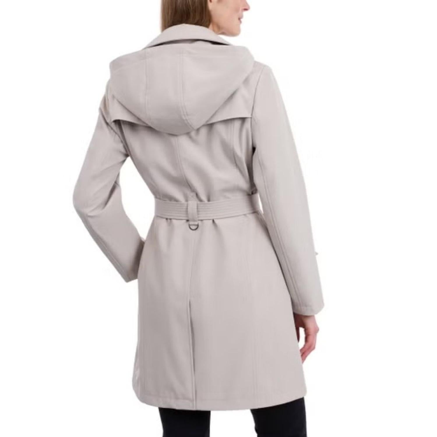GABARDINA MUJER CALVIN KLEIN HOODED TRENCH COAT - BEIGE - 3