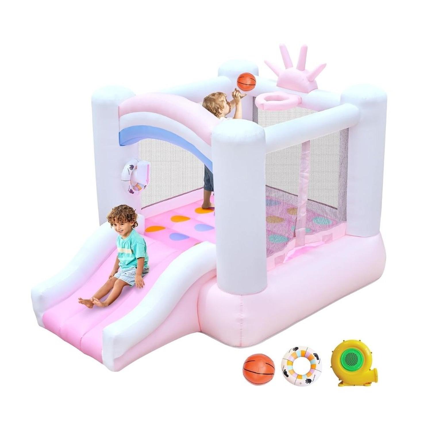 CASTILLO INFLABLE PARA NIÑOS DE 3 A 6 AÑOS SOPLADOR 370W - 2