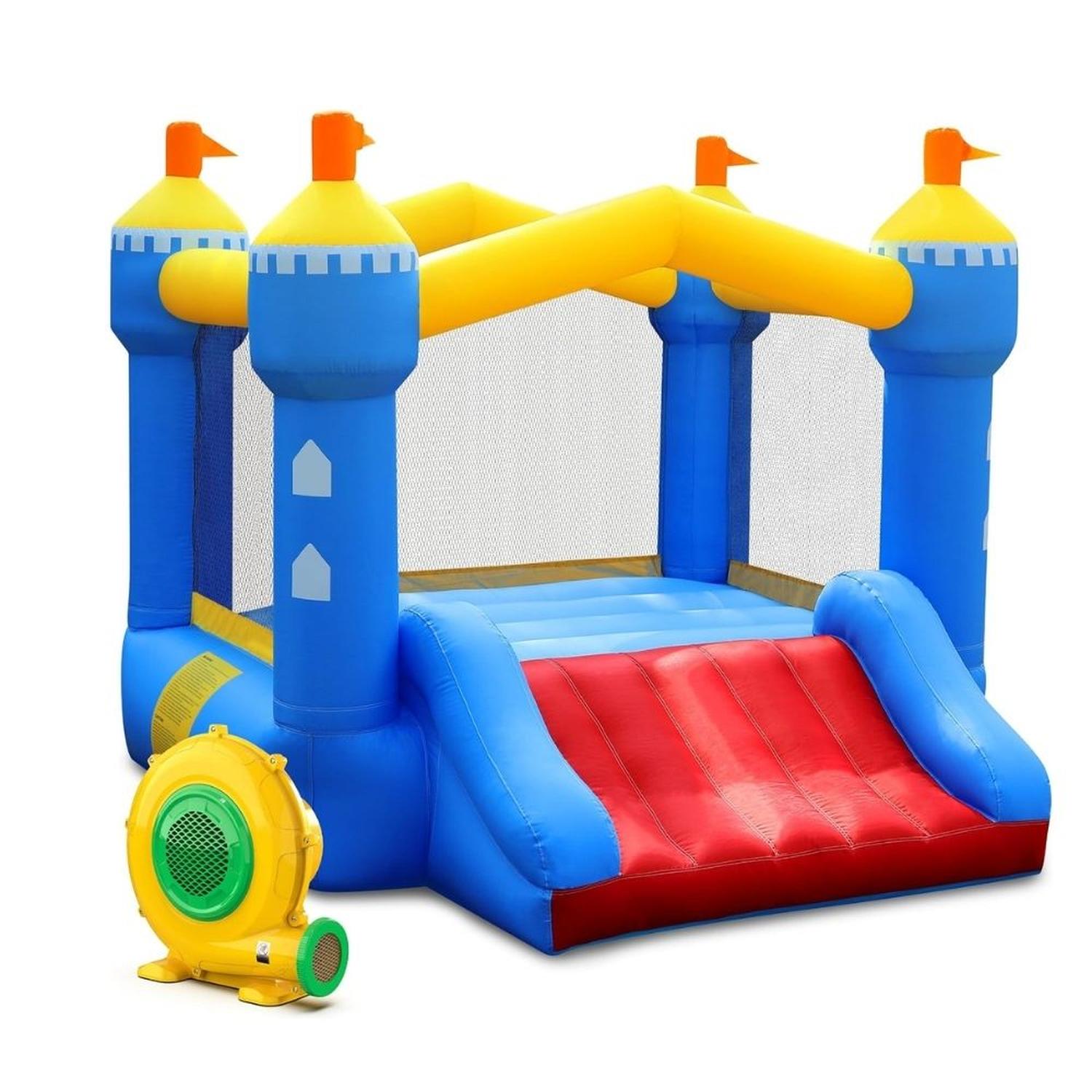 CASTILLO INFLABLE PARA NIÑOS DE 3 A 6 AÑOS SOPLADOR 370W - 1