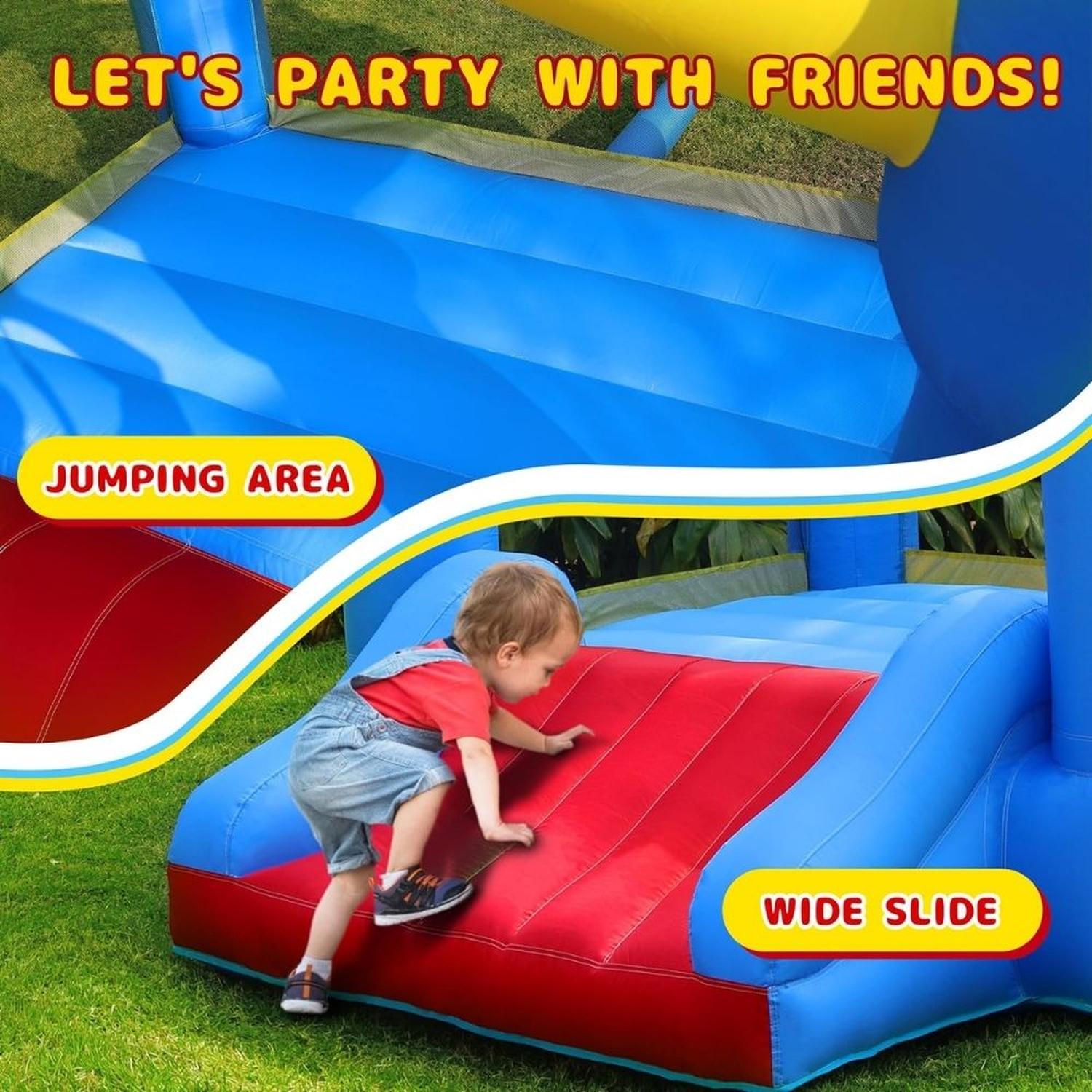 CASTILLO INFLABLE PARA NIÑOS DE 3 A 6 AÑOS SOPLADOR 370W - 3