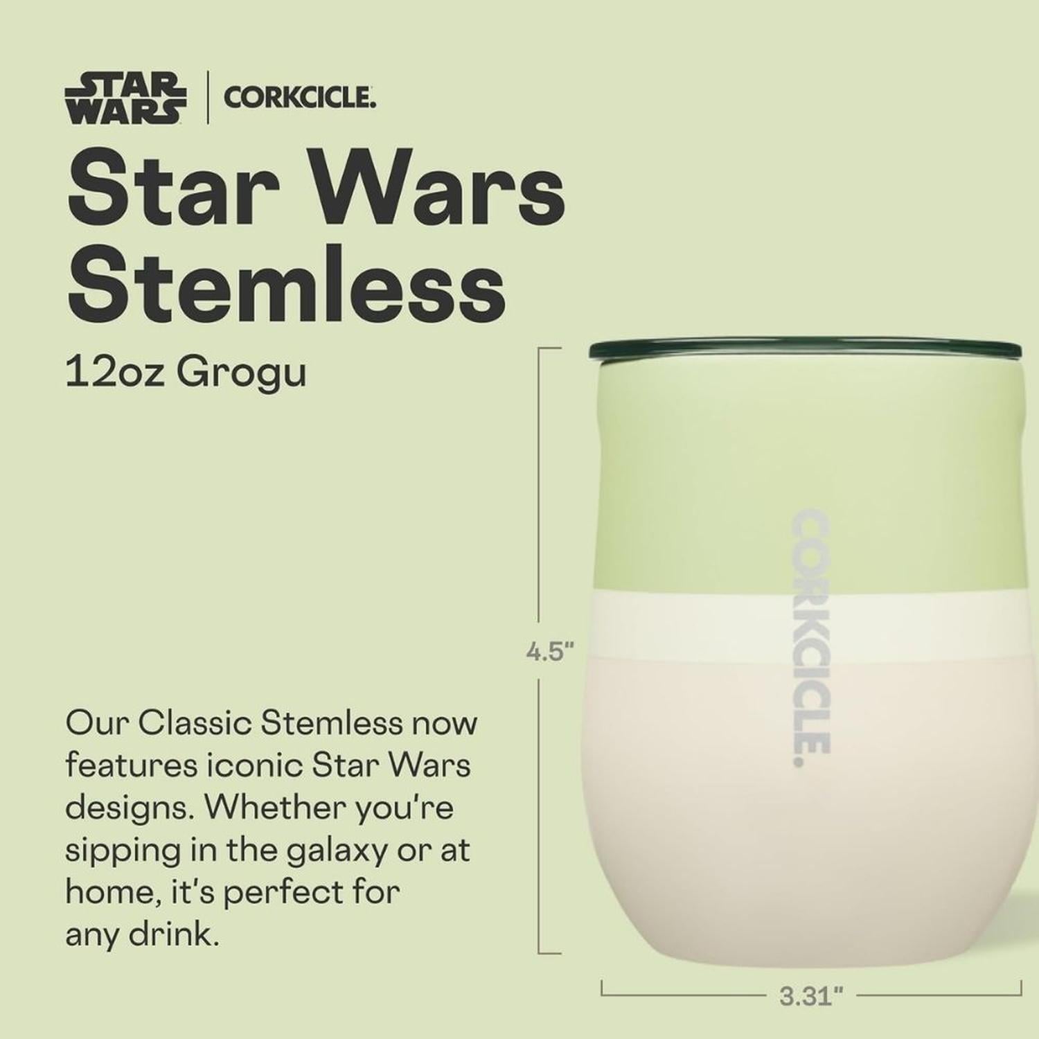 TAZA ACERO INOXIDABLE CORKCICLE STAR WARS MANDALORIAN GROGU - 2