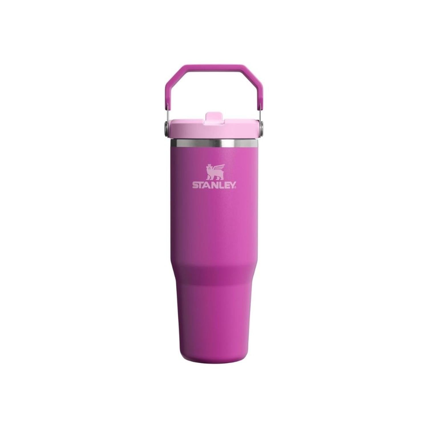 TUMBLER VASO DE ACERO INOXIDABLE STANLEY ICEFLOW 2.0 30 OZ - DARK BLOSSOM - 1