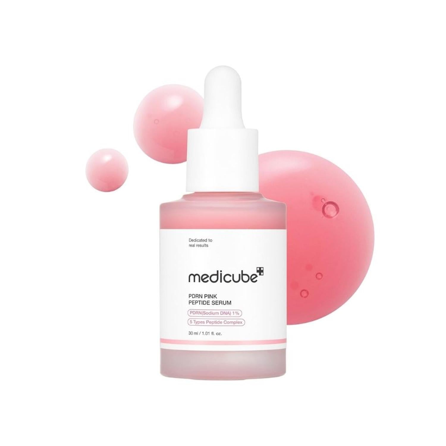 SUERO DE PÉPTIDOS MEDICUBE PINK PDRN CON ADN DE SALMÓN - 30 ML - 1