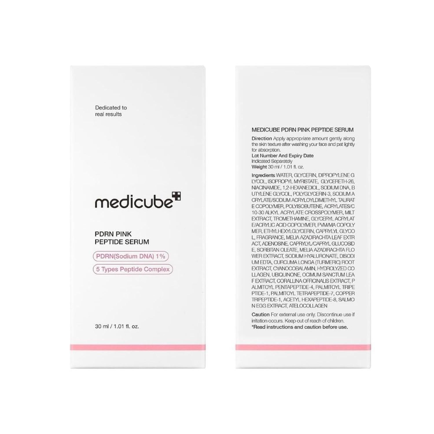 SUERO DE PÉPTIDOS MEDICUBE PINK PDRN CON ADN DE SALMÓN - 30 ML - 2