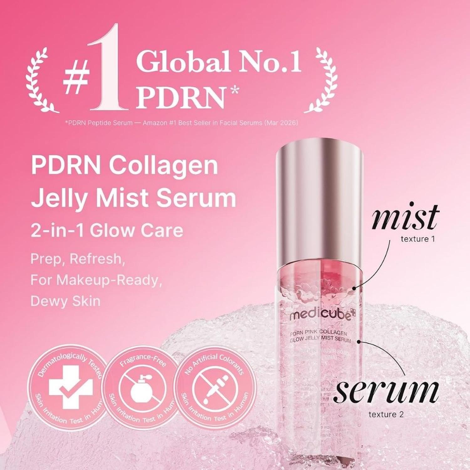 SERUM MEDICUBE JELLY MIST CON COLÁGENO Y PINK PDRN - 60ML - 2