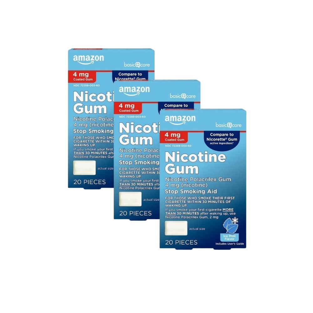 PACKX3 CHICLE DE NICOTINA 4 MG CJX20 C/U - 1