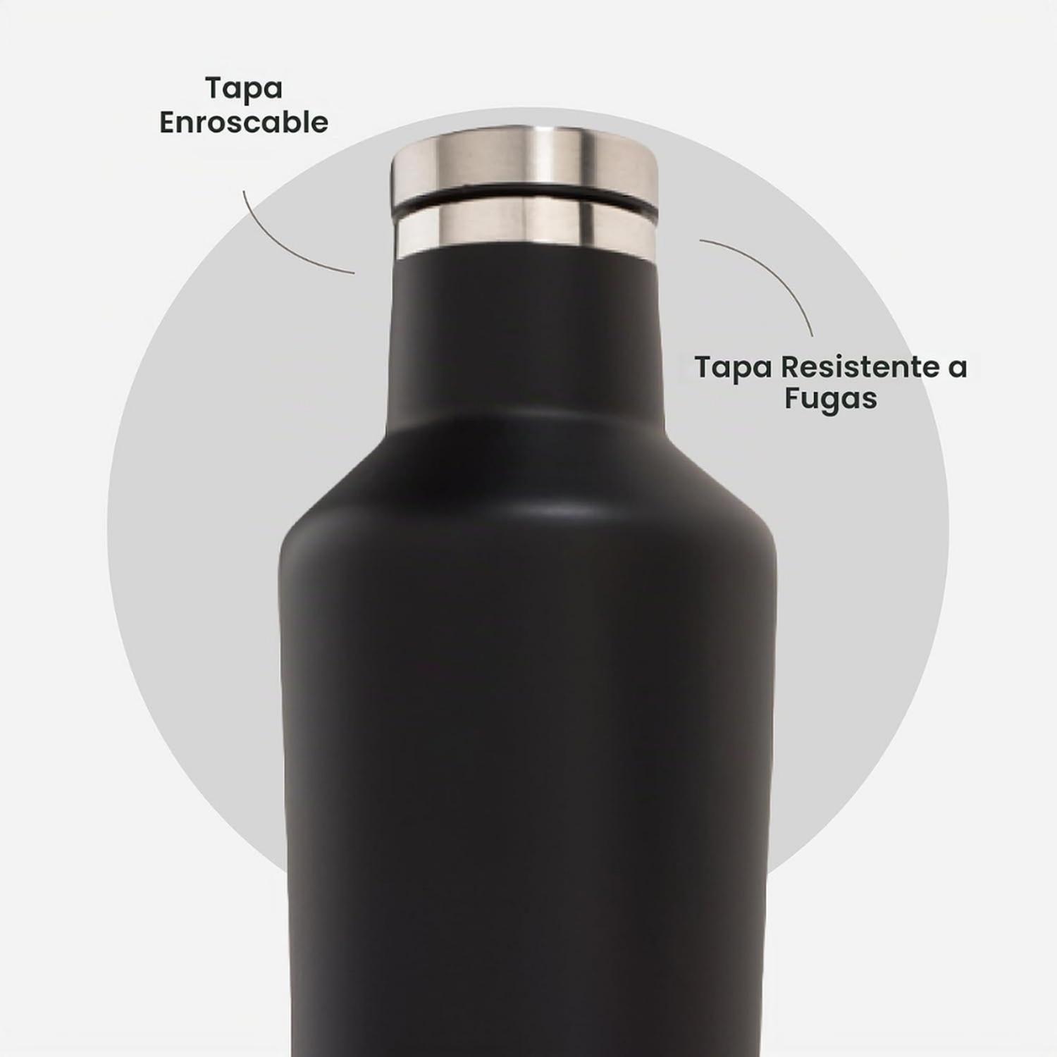 BOTELLA ACERO INOX CORKCICLE CANTEEN 16 OZ - NEGRO - 5
