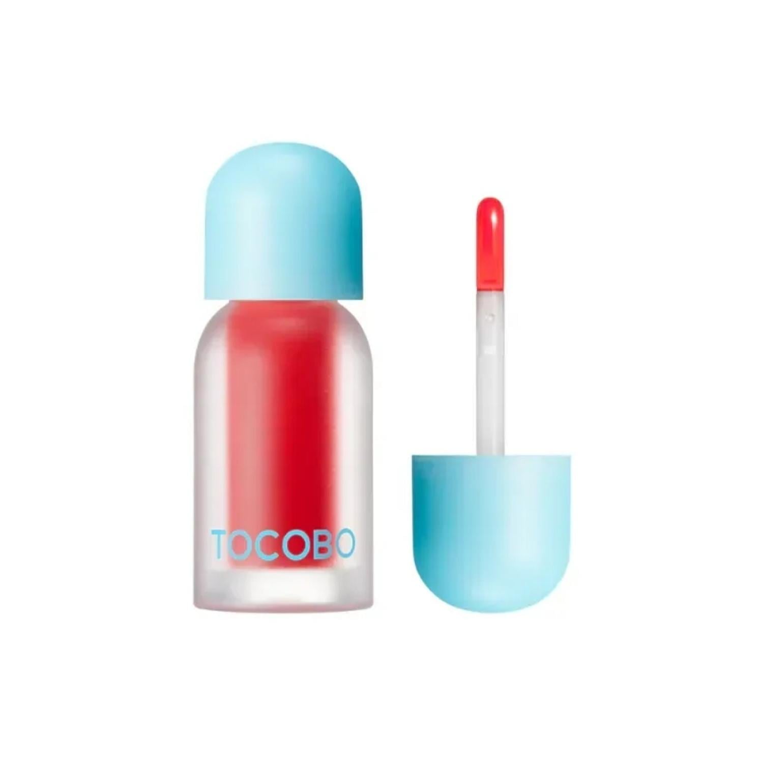 BRILLO LABIAL TOCOBO JUICY BERRY PLUMPING LIP OIL - 01 CHILL RED - 2