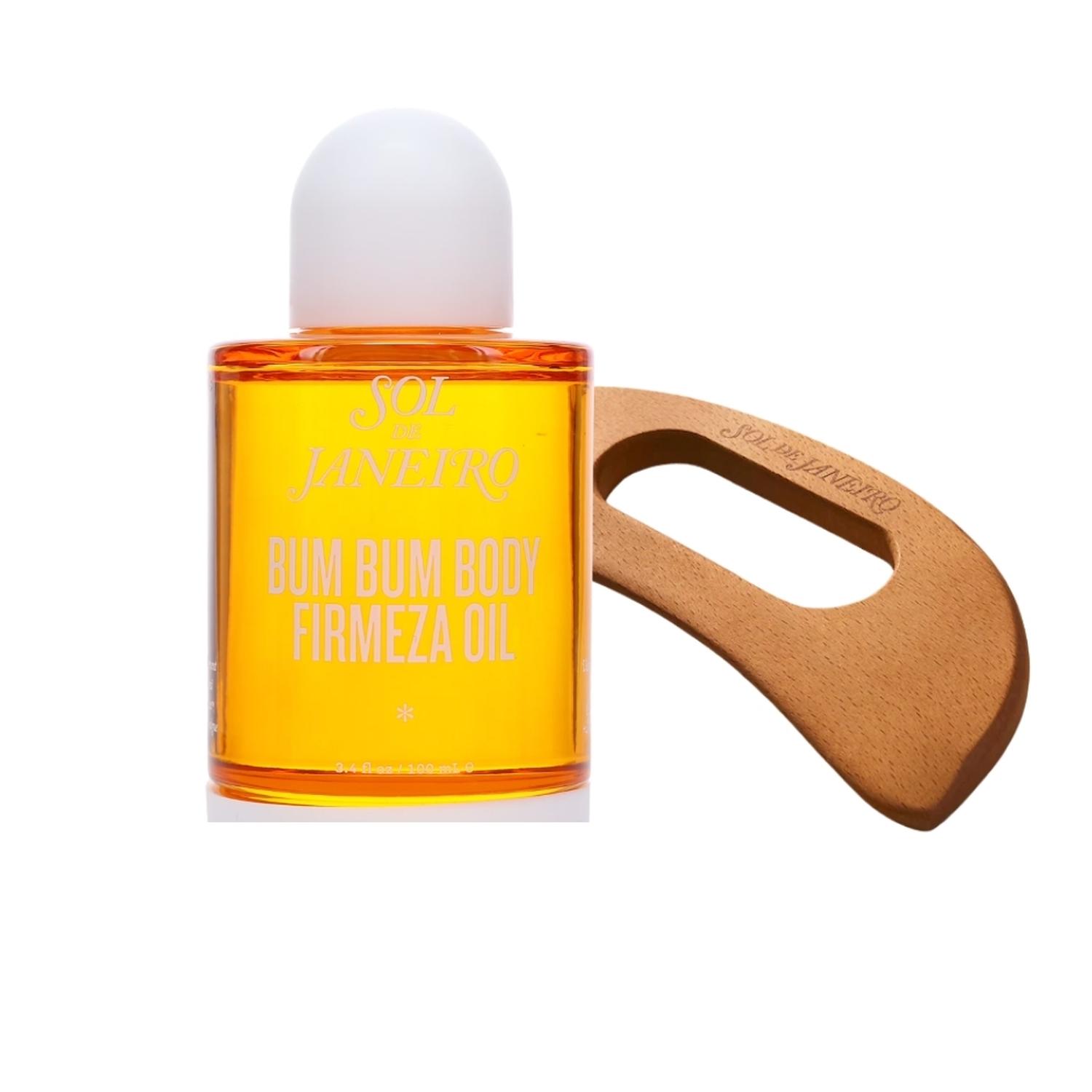 SET SOL DE JANEIRO FIRMEZA HERRAMIENTA DE MASAJE CORPORAL + ACEITE CORPORAL 58 ML - 1