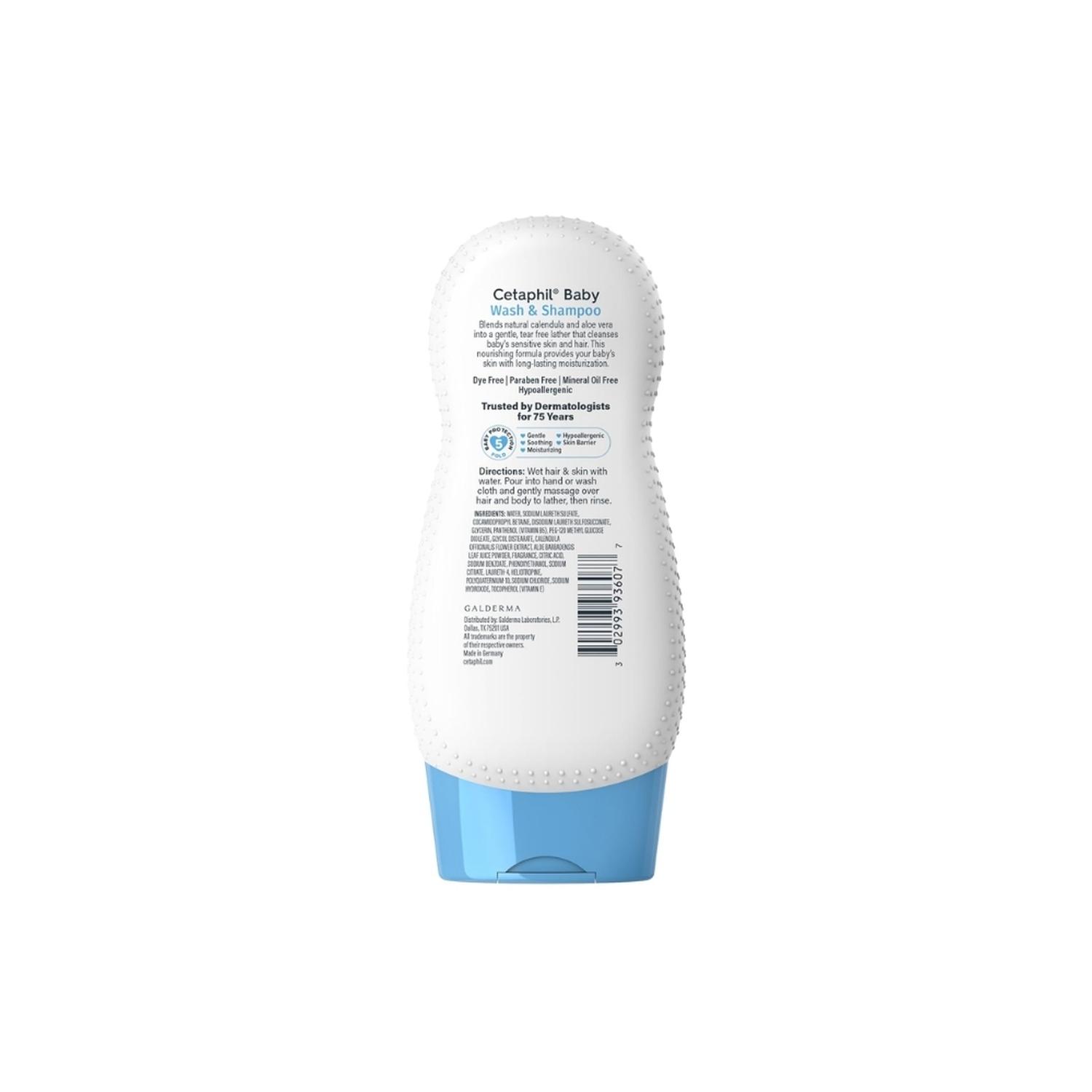 CHAMPU Y BABY WASH CETAPHIL PARA BEBES TEAR FREE - 399 ML - 2