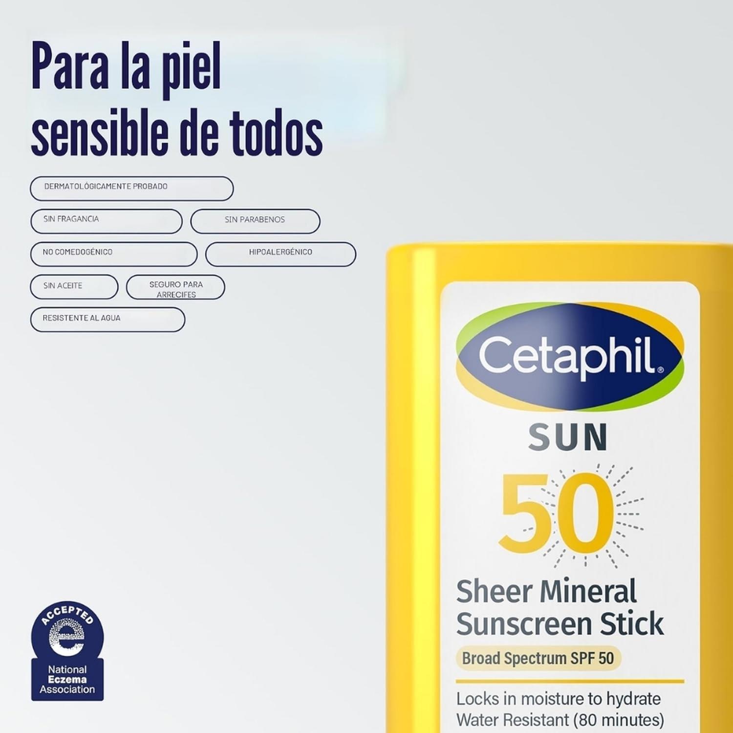 BLOQUEADOR EN BARRA CETAPHIL SHEER MINERAL SPF 50 - 6
