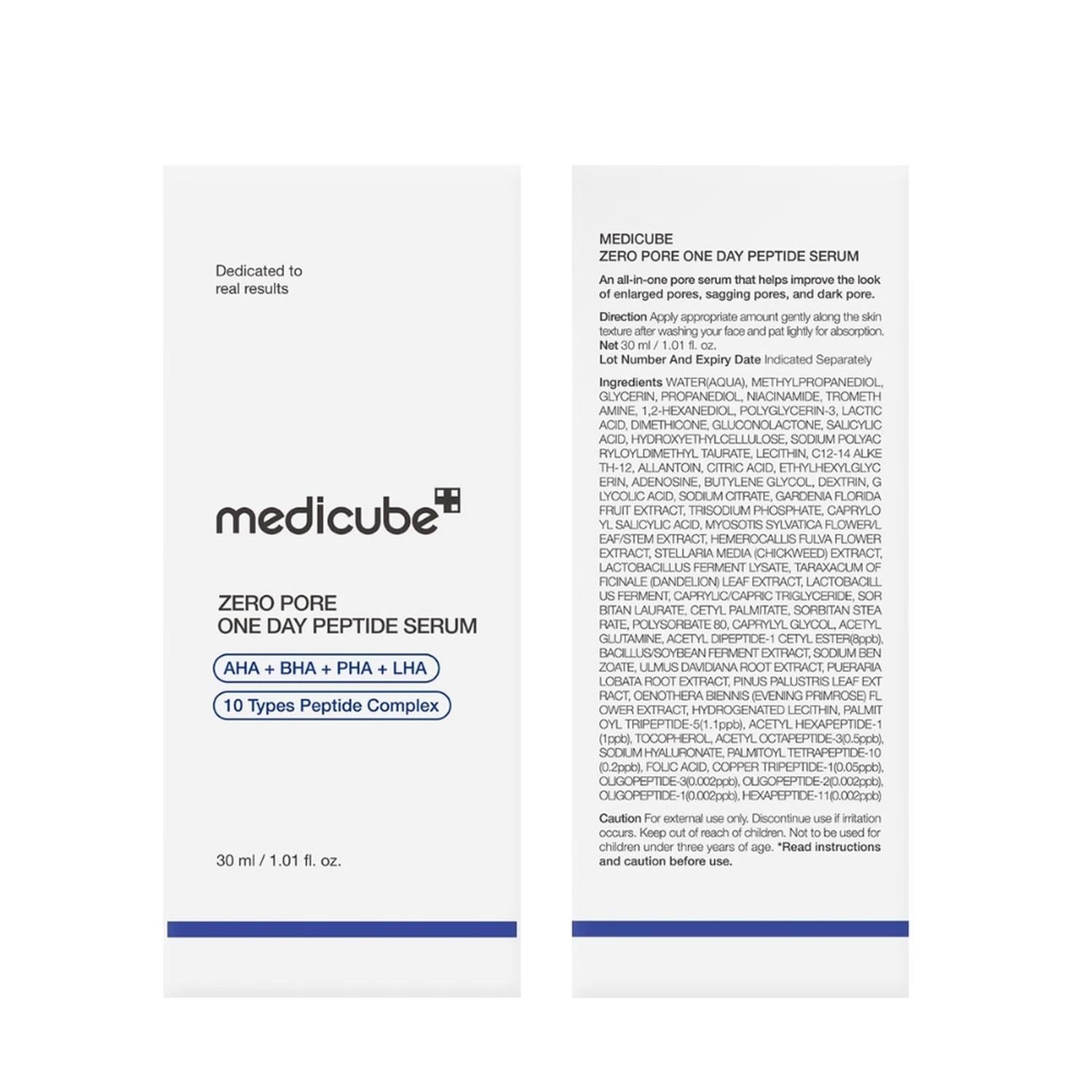SERUM PEPTIDO MEDICUBE ZERO PORE ONE DAY - 2