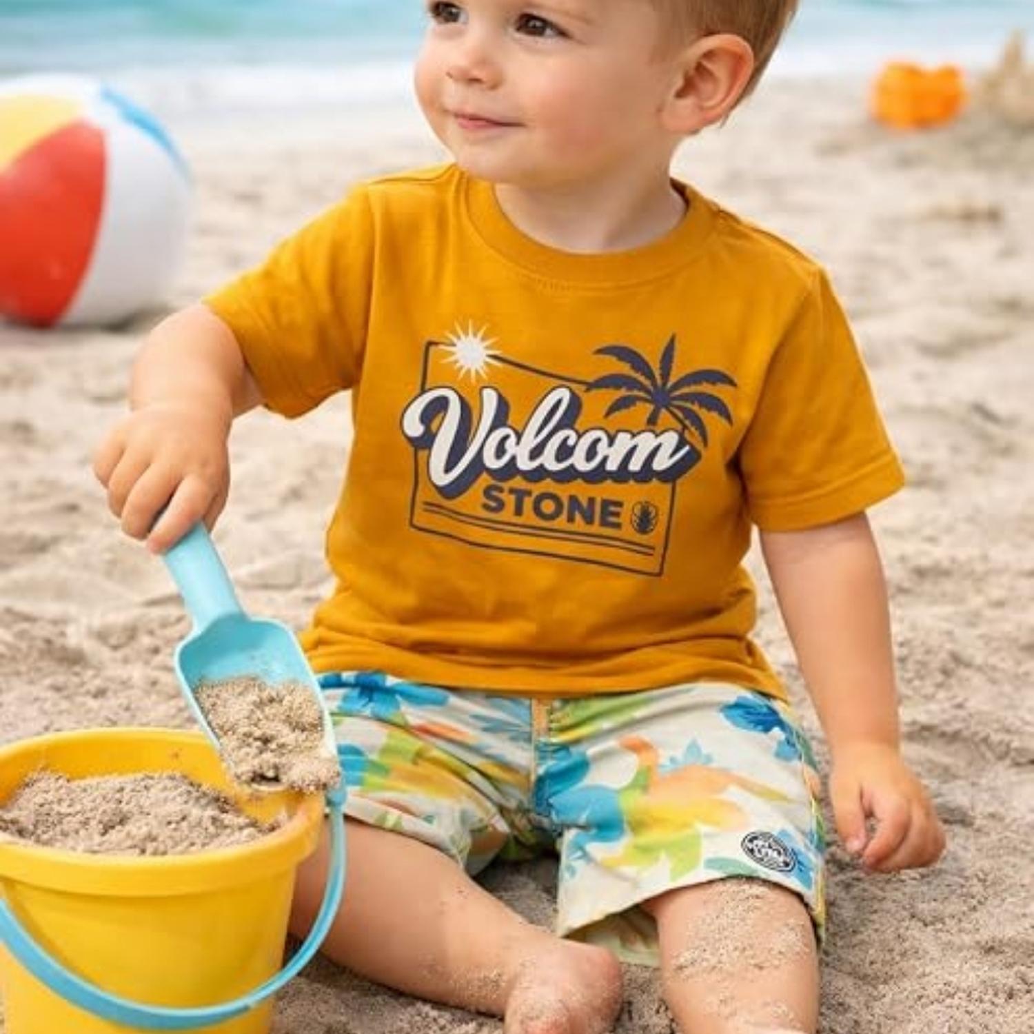 CONJUNTO VOLCOM POLO LICRA Y ROPA DE BAÑO BOARDSHORT - BEBES - 3
