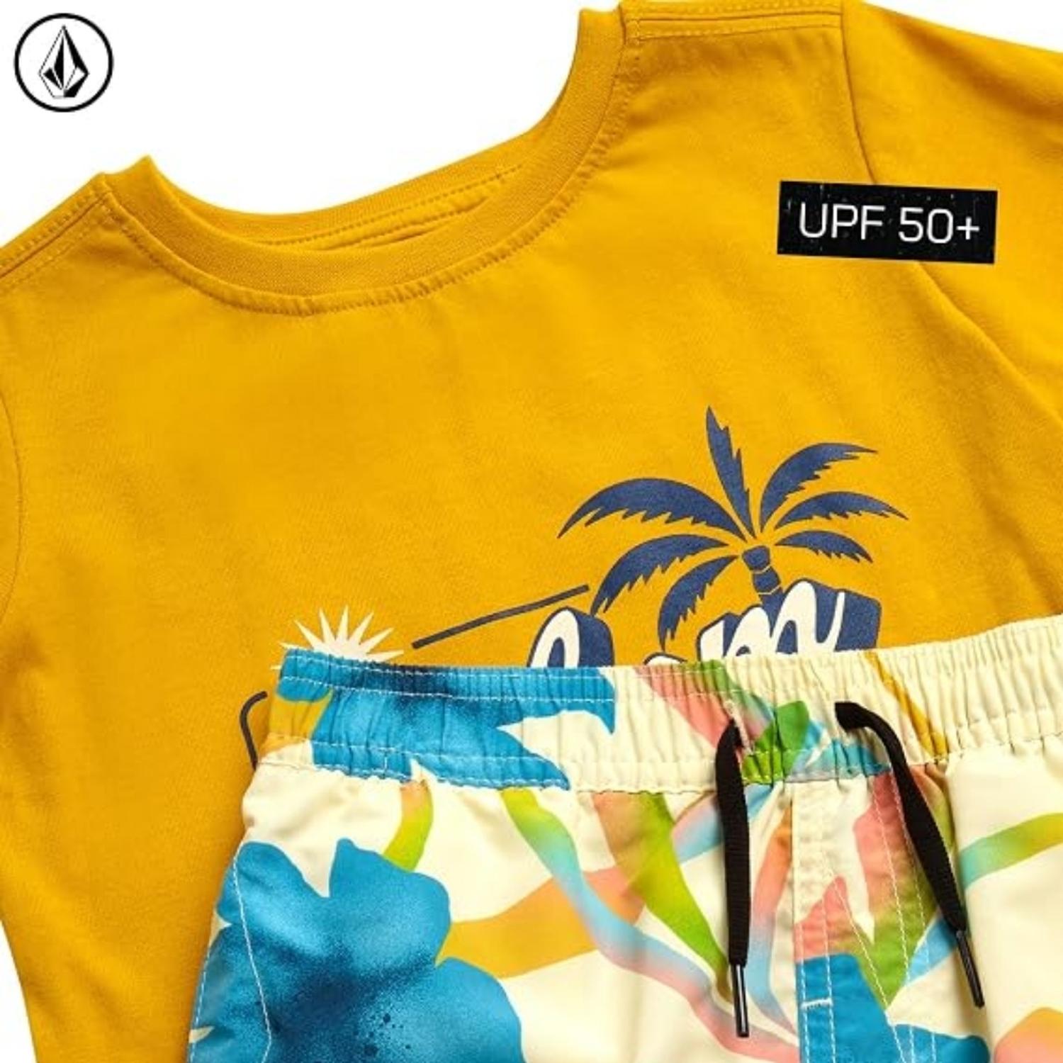 CONJUNTO VOLCOM POLO LICRA Y ROPA DE BAÑO BOARDSHORT - BEBES - 4
