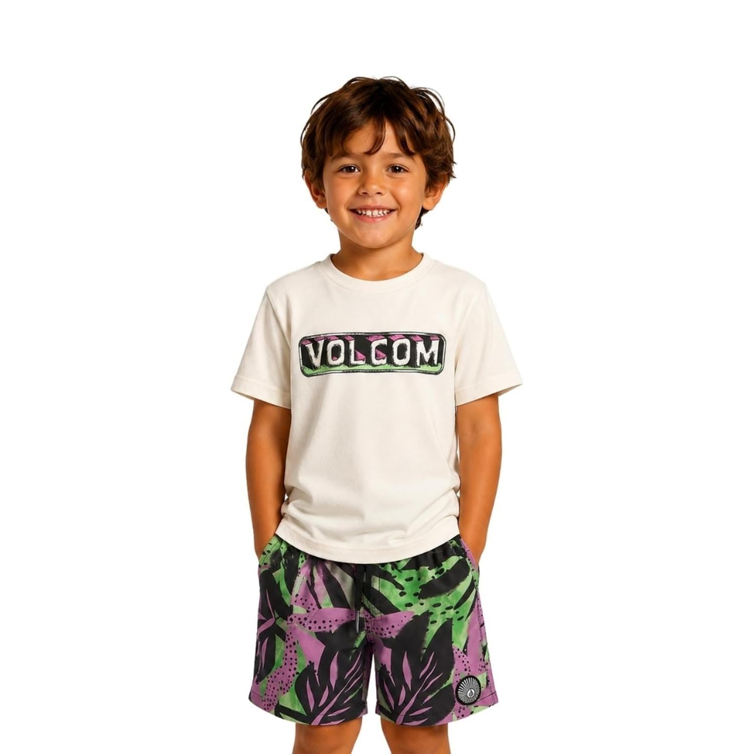 CONJUNTO NIÑOS VOLCOM POLO Y ROPA DE BAÑO BOARDSHORT - 2