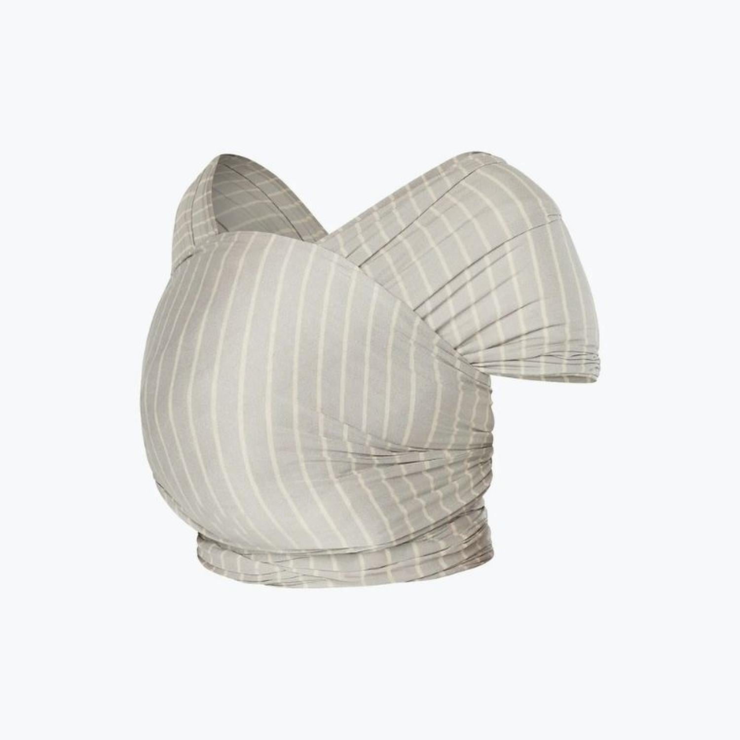 PORTABEBES TIPO FULAR ERGOBABY AURA - GRIS STRIPES - 1