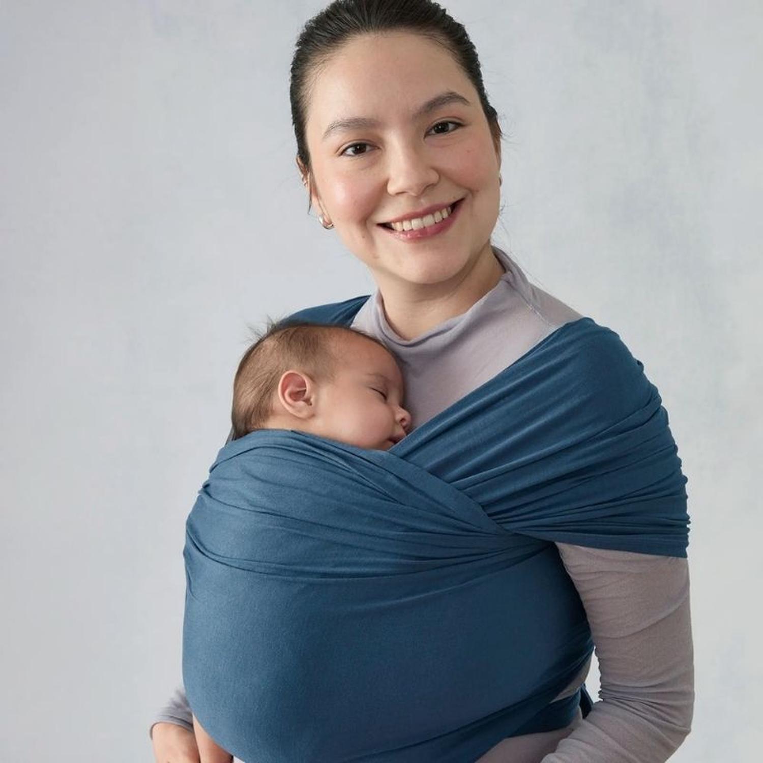 PORTABEBES TIPO FULAR ERGOBABY AURA - AZUL - 4