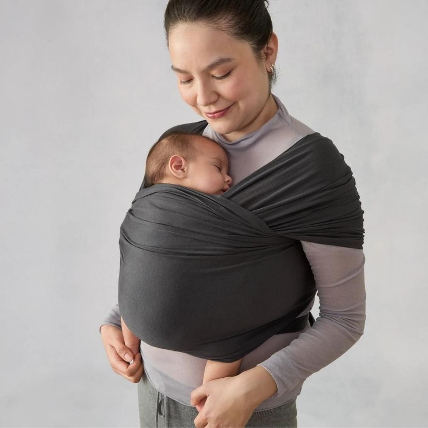 PORTABEBES TIPO FULAR ERGOBABY AURA - NEGRO - 4