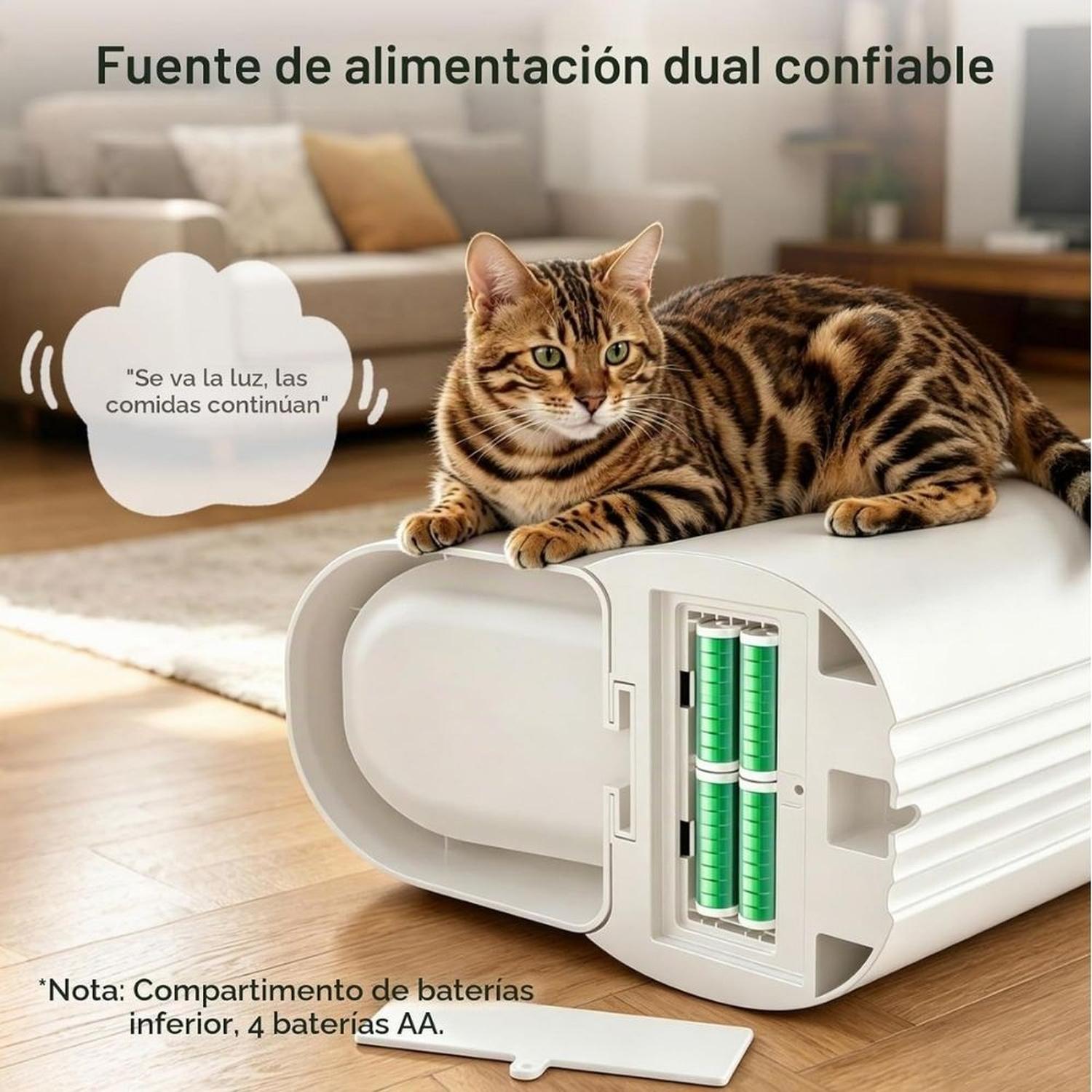 COMEDERO AUTOMÁTICO PARA GATOS WIFI 4 L - 6