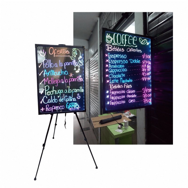 PIZARRAS LUMINOSAS LED PUBLICITARIAS 60x40 - 1
