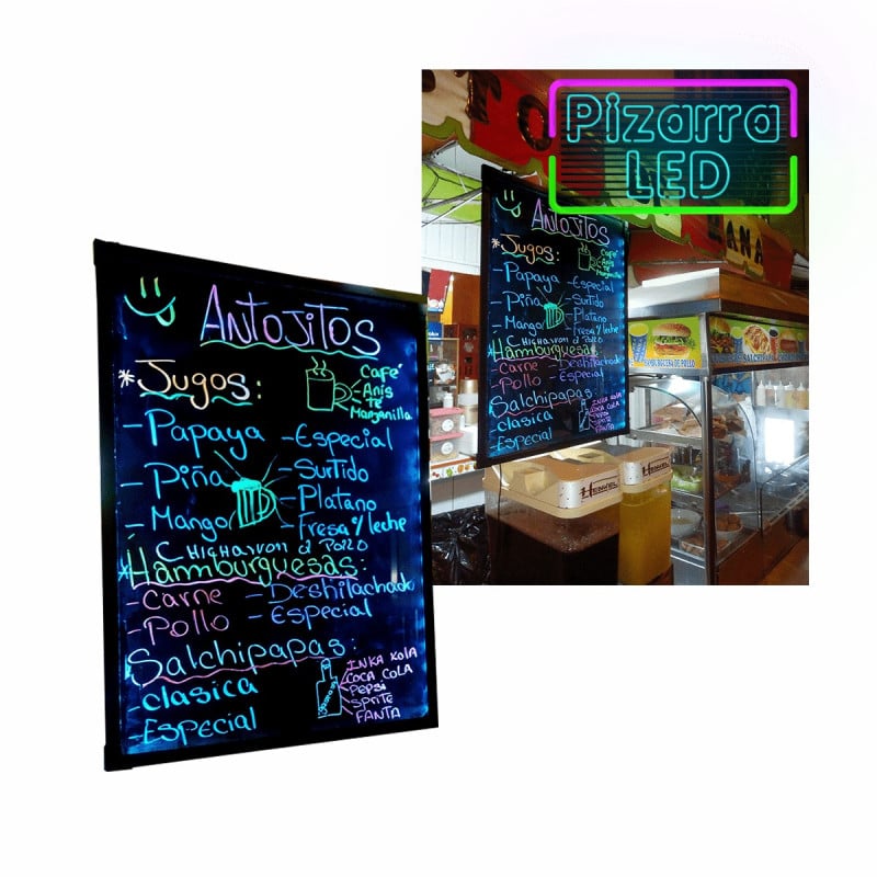 PIZARRAS LUMINOSAS LED PUBLICITARIAS 60x40 - 7