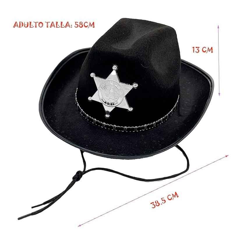 ACCESORIOS DE VAQUERA PARA NIÑAS SOMBRERO DEL OESTE Y PAÑUELO FIESTA TEMÁTICA COWBOY - 3