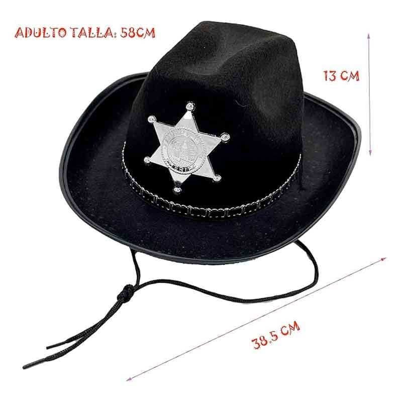 SET COWBOY INFANTIL PARA NIÑA - SOMBRERO VAQUERO CON ESTRELLA Y PAÑUELO DISFRAZ - 2