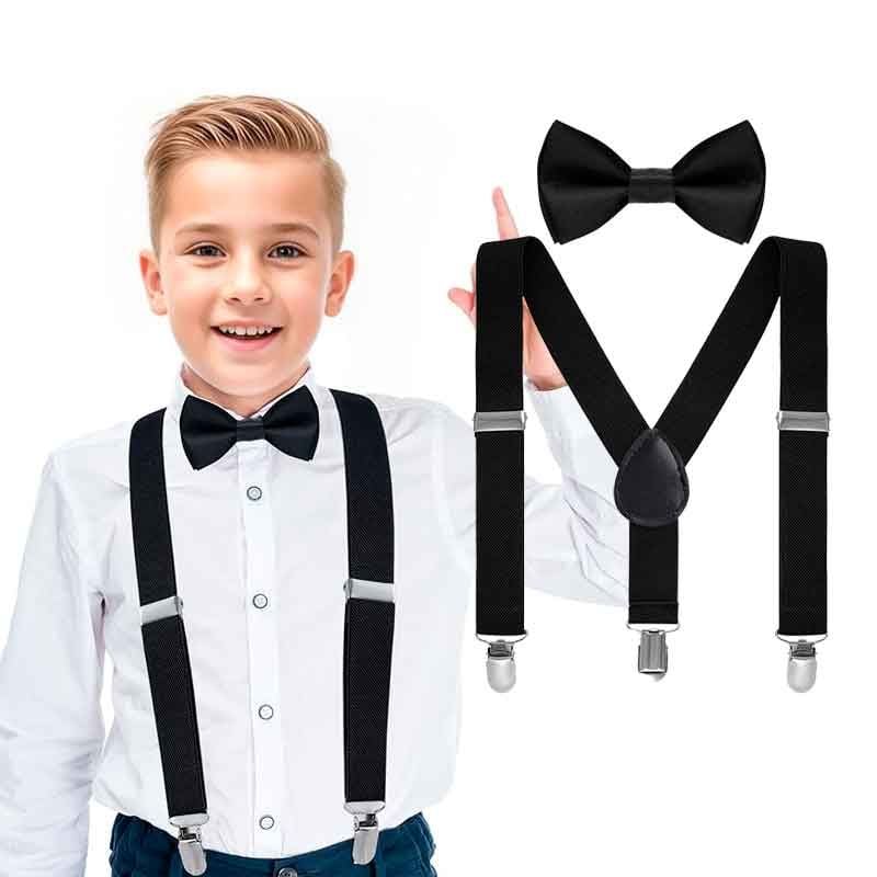 SET PARA NIÑO SOMBRERO CORBATÍN Y TIRANTES AÑOS 20 - 3