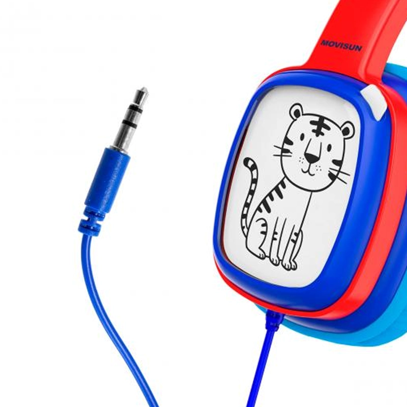 AUDÍFONOS BLUETOOTH MODELO MOVISUN URBAN KIDS 2 ROSADOS - 4