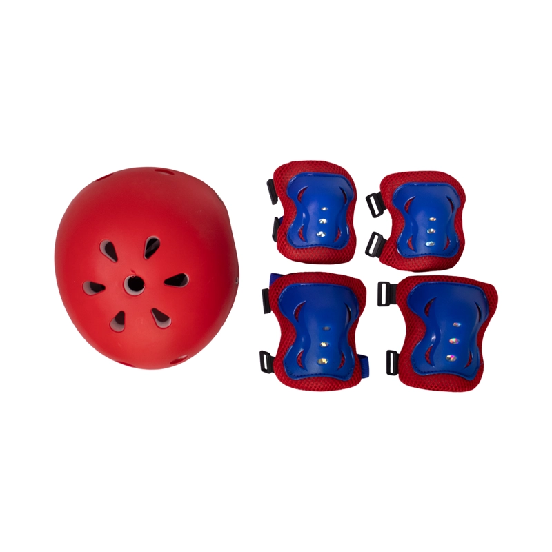 SCOOTER INFANTIL MUSICAL CON LLANTAS ANCHAS LED CASCO RODILLERAS Y CODERAS DE REGALO ROJO Y AZUL  - 5