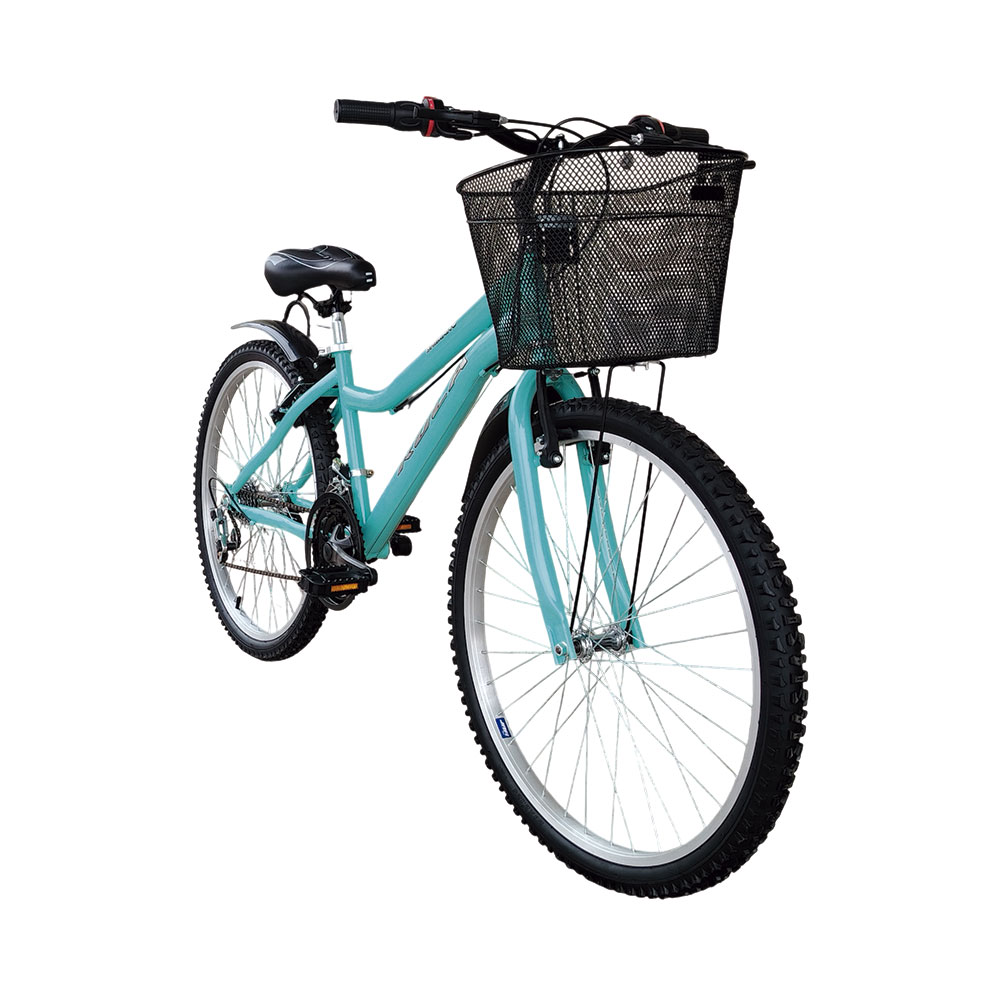 BICICLETA DE DAMA MTB MAYDOL CON CANASTA AMPLIA Y 18 VELOCIDADES COLOR VERDE - 2