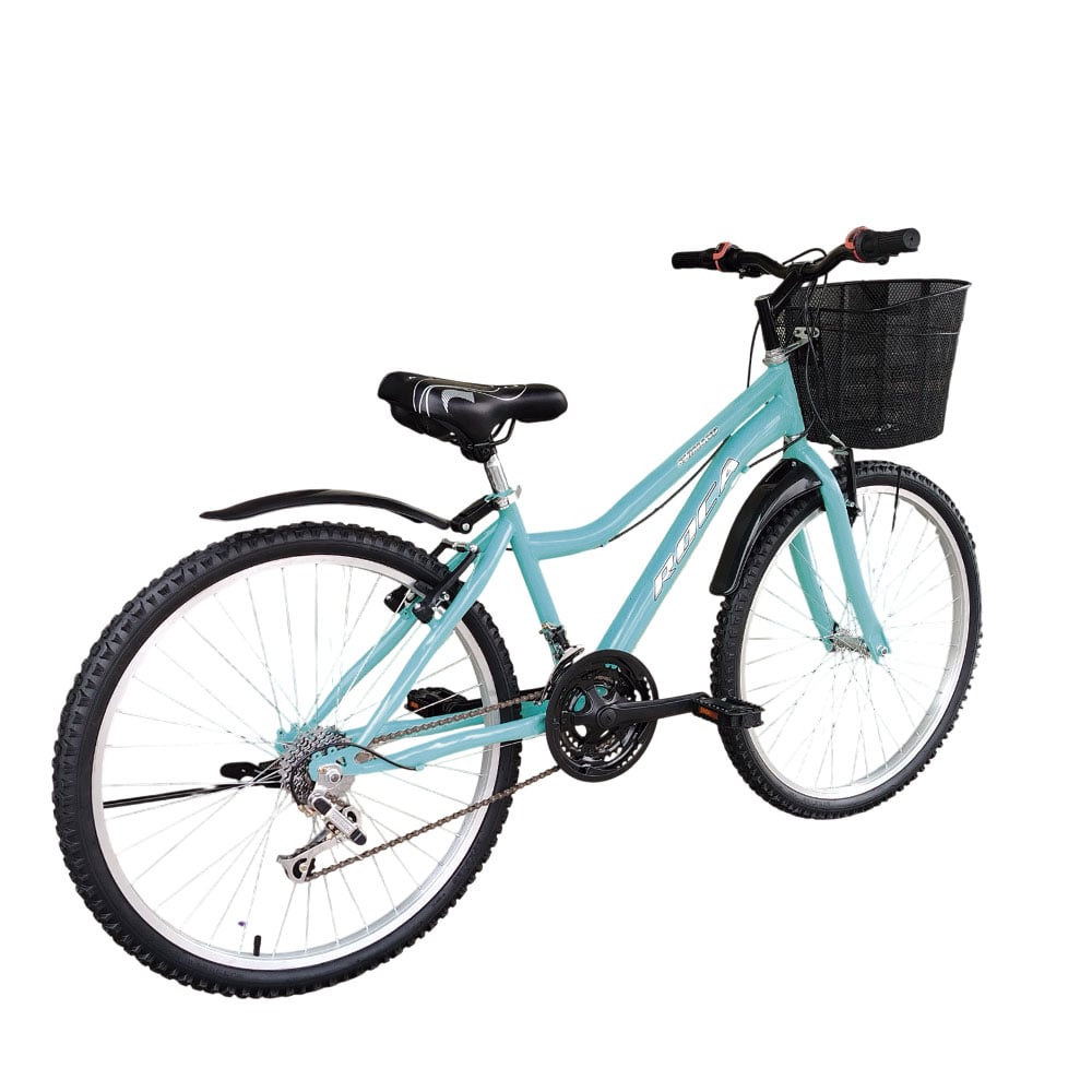 BICICLETA DE DAMA MTB MAYDOL CON CANASTA AMPLIA Y 18 VELOCIDADES COLOR VERDE - 3